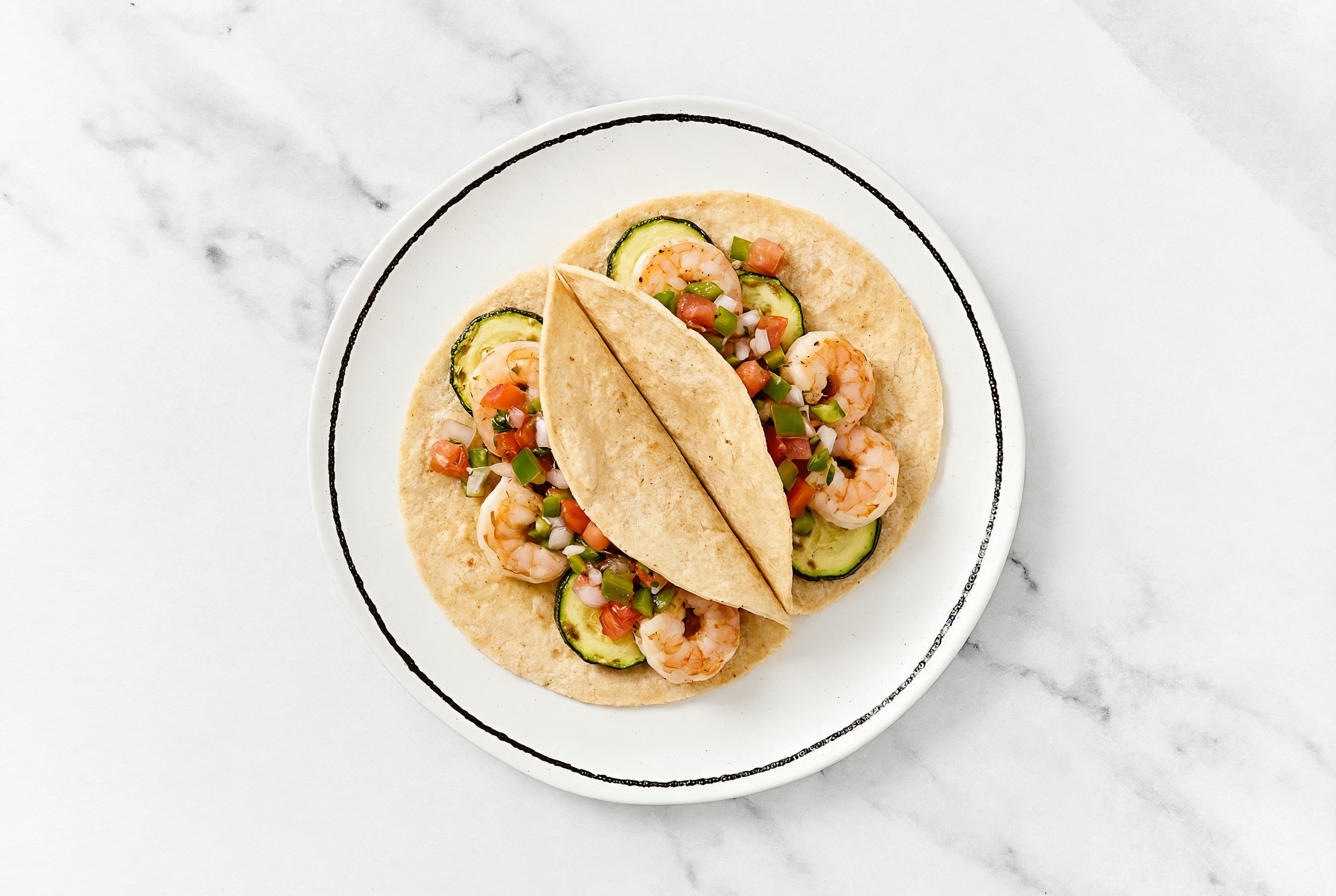 Hearty Summertime Salsa Gulf Shrimp XL Tacos