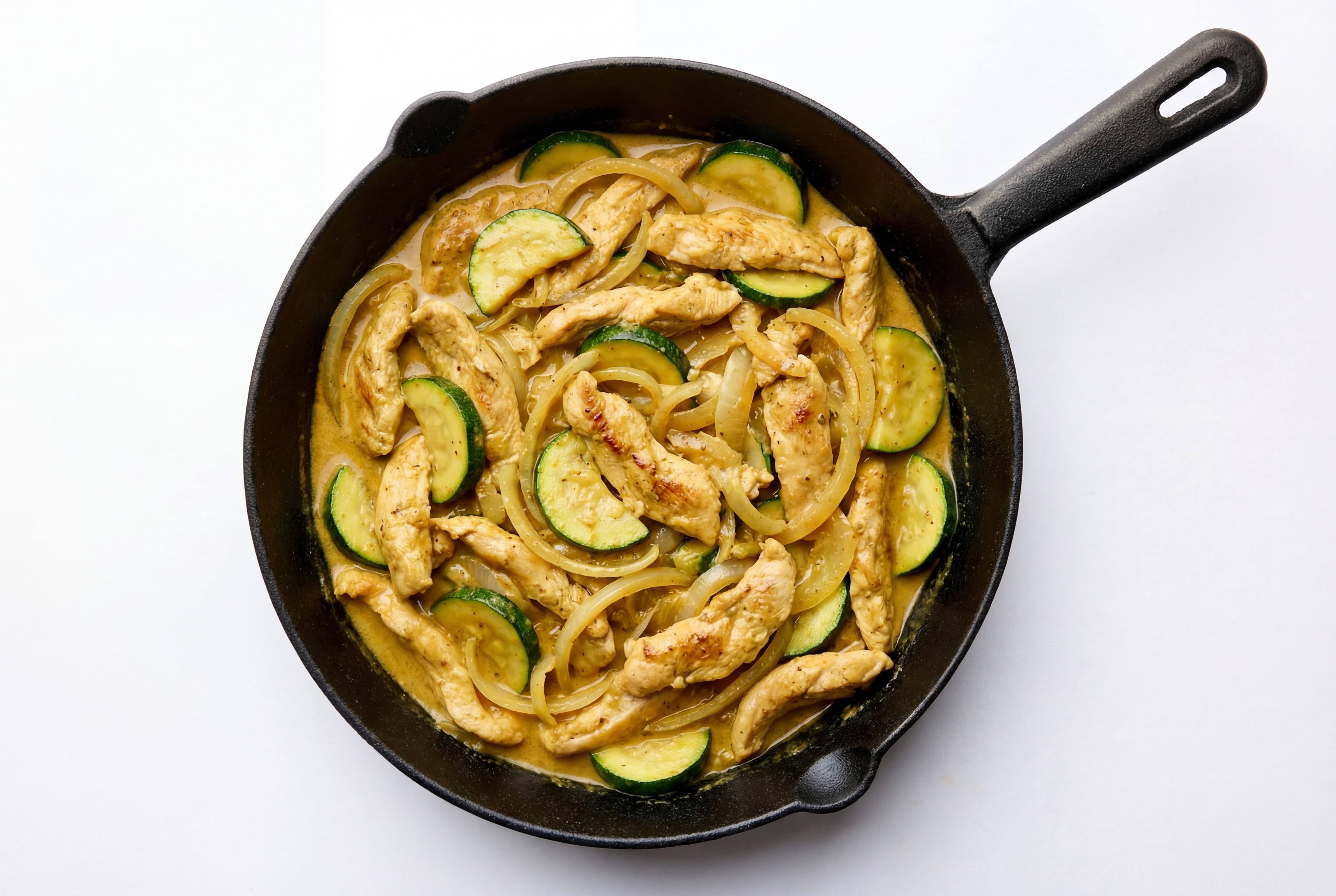 Island-Style Coconut Curry Chicken with Zucchini