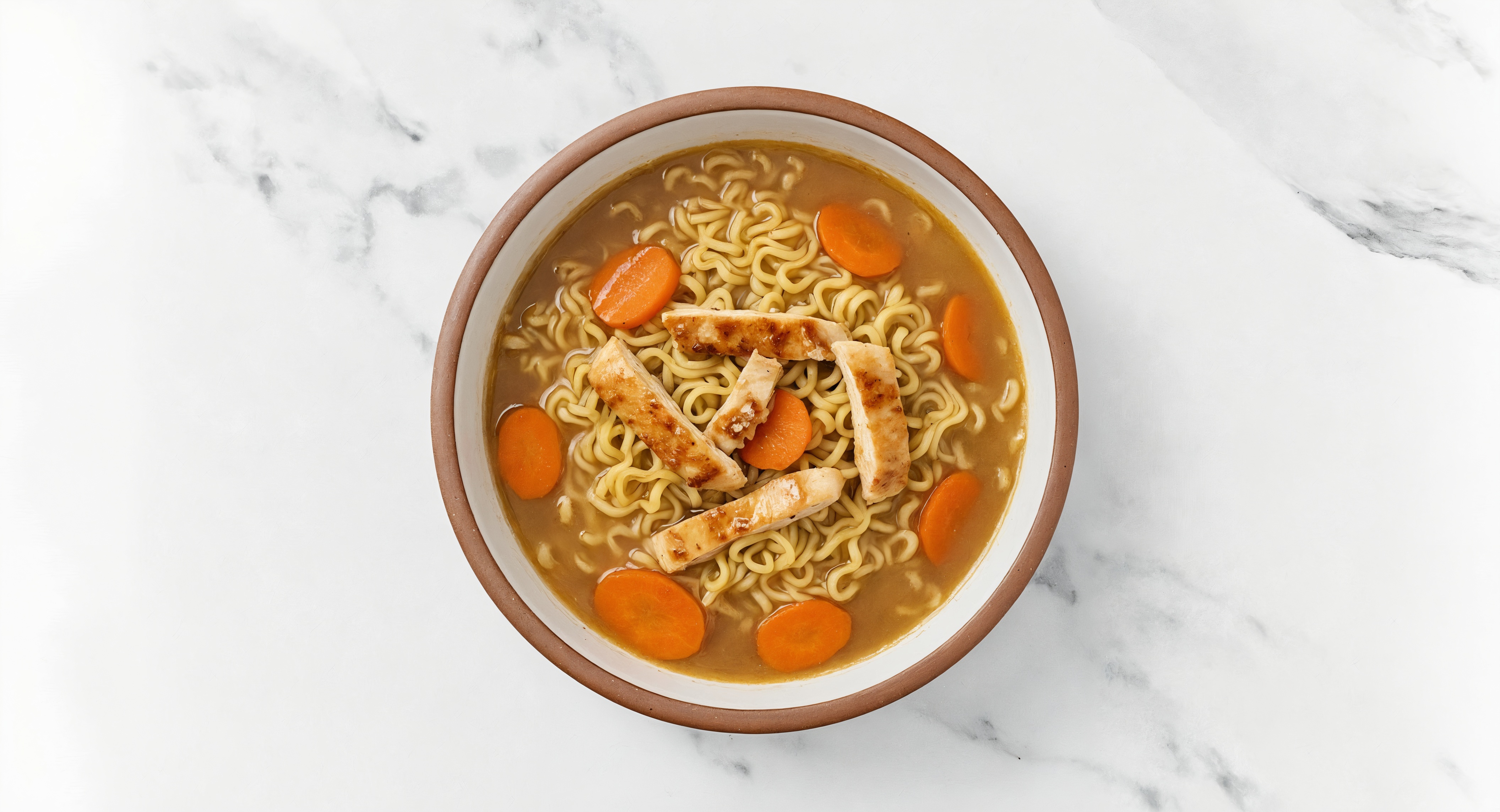 Chicken Garlic + Carrot "Sizzler" Herb Ramen Soup