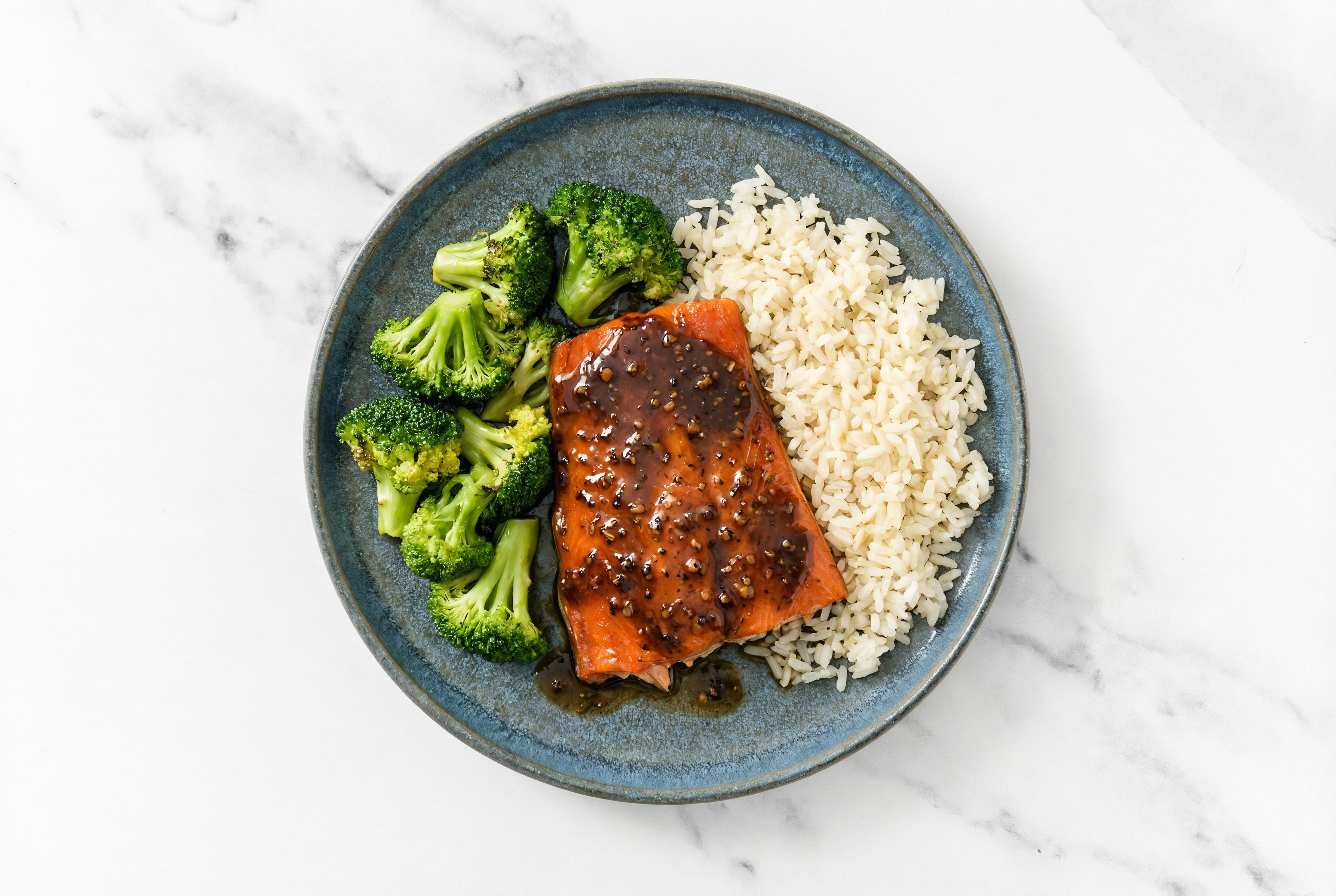 Sweet + Tangy Wild Salmon + Organic Broccoli with Long Grain White Rice