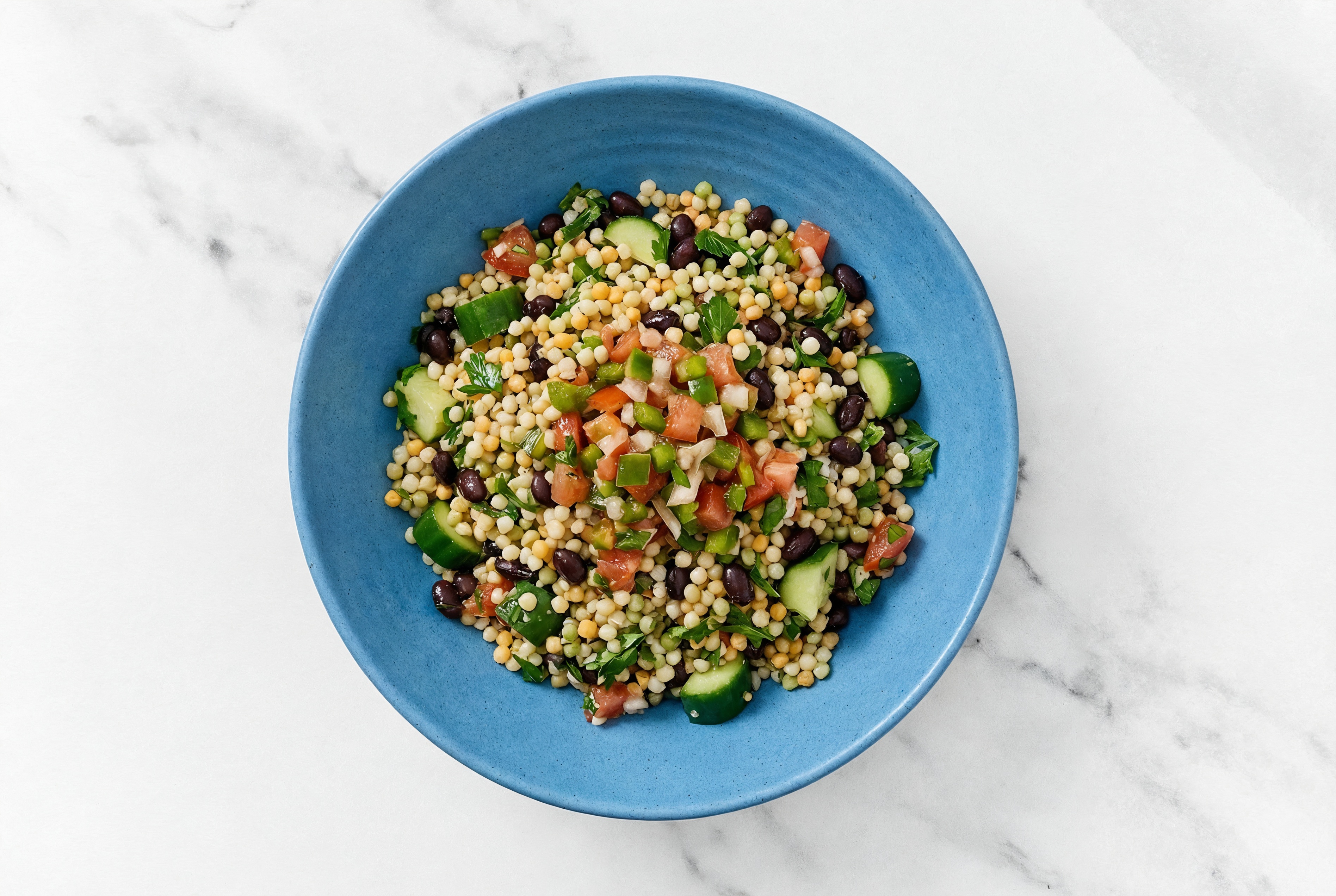 Mediterranean Black Bean Couscous Salad