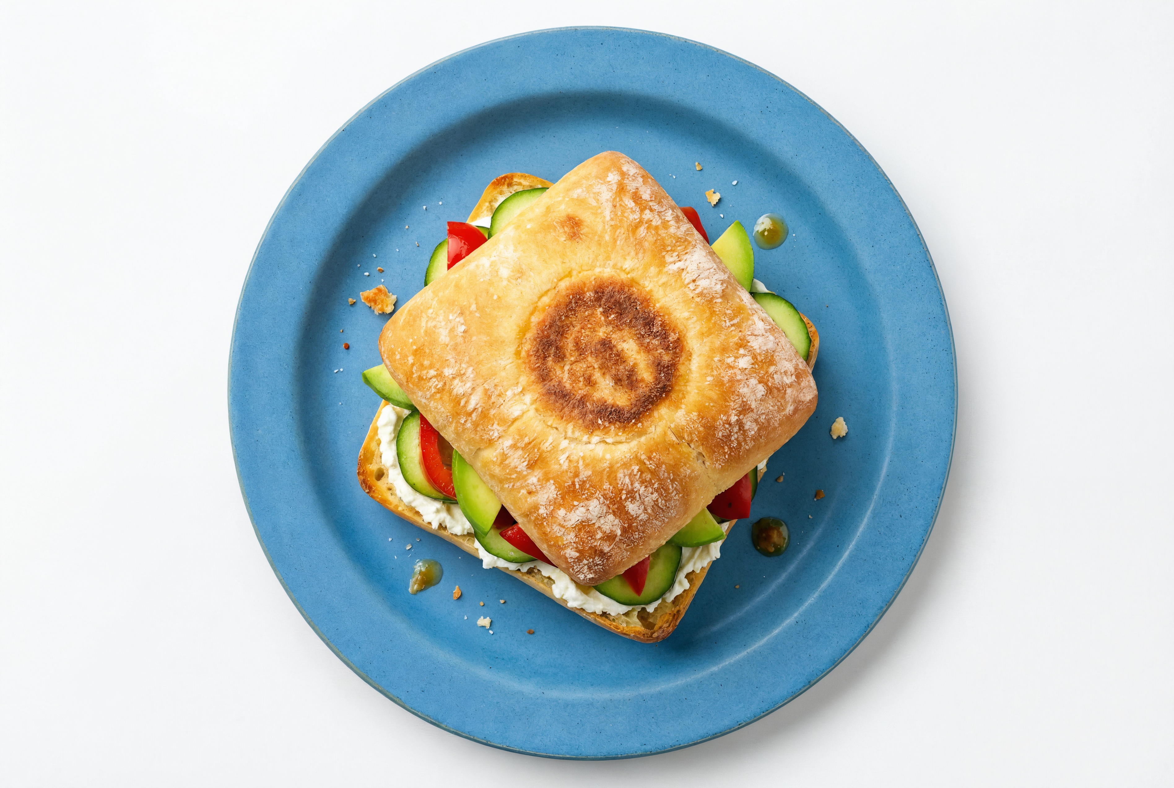  California Veggie Sandwich with Red Bell Pepper