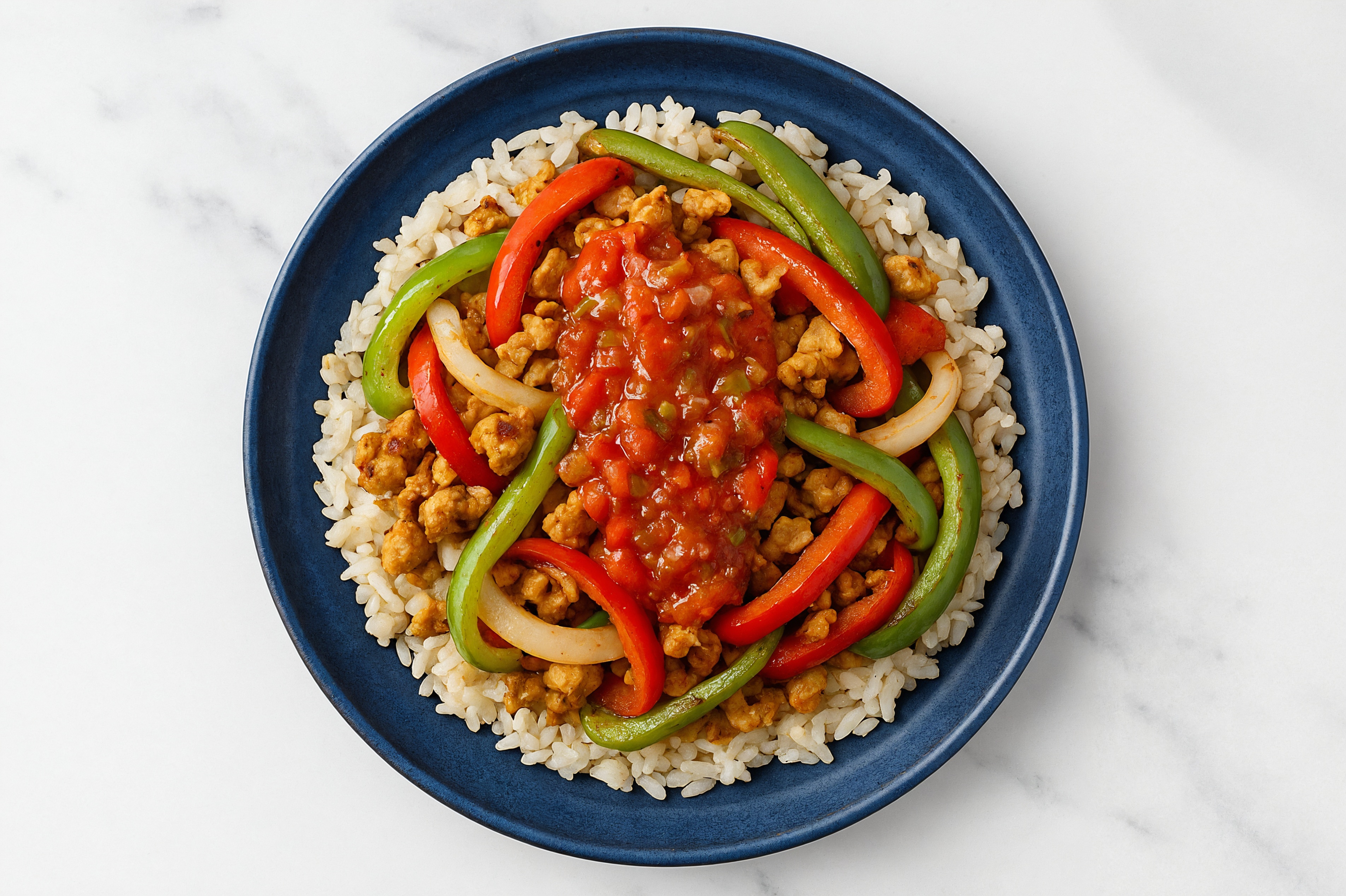 Extra-Fresh Tempeh Fajita Long Grain White Rice Bowl