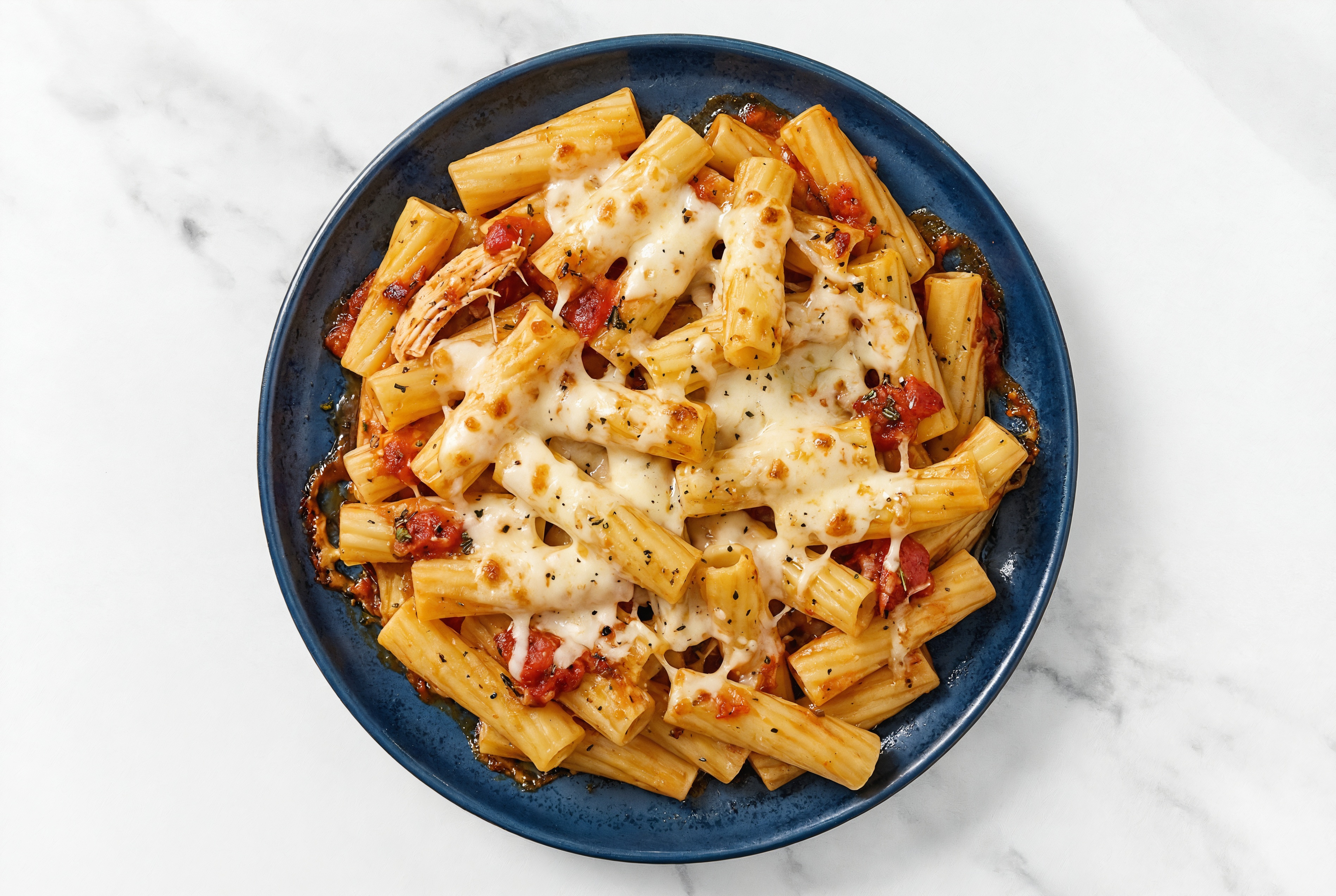  Chicken Parmesan Rigatoni Pasta Casserole