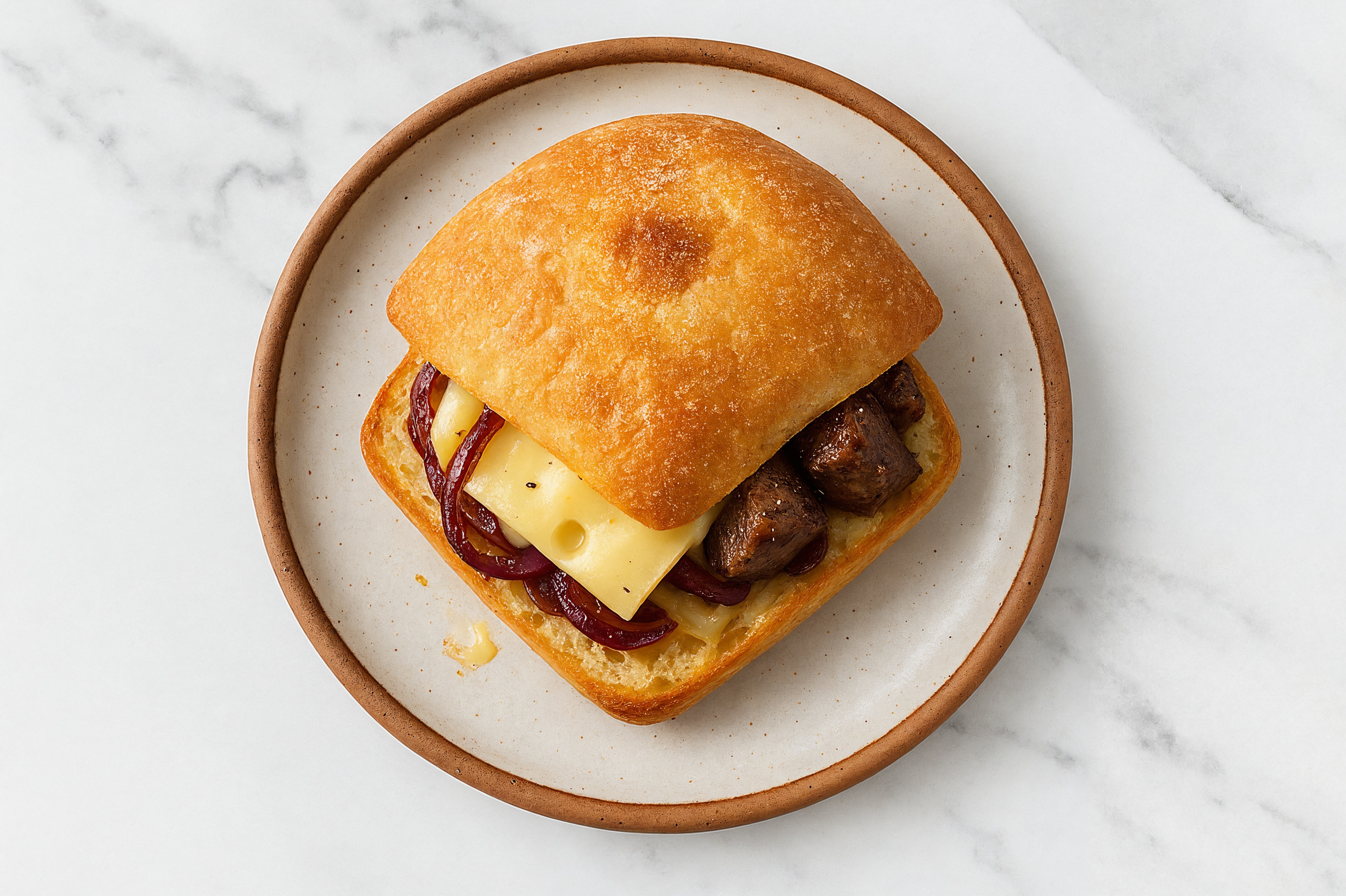 Deluxe Bison Sandwich with Caramelized Onions