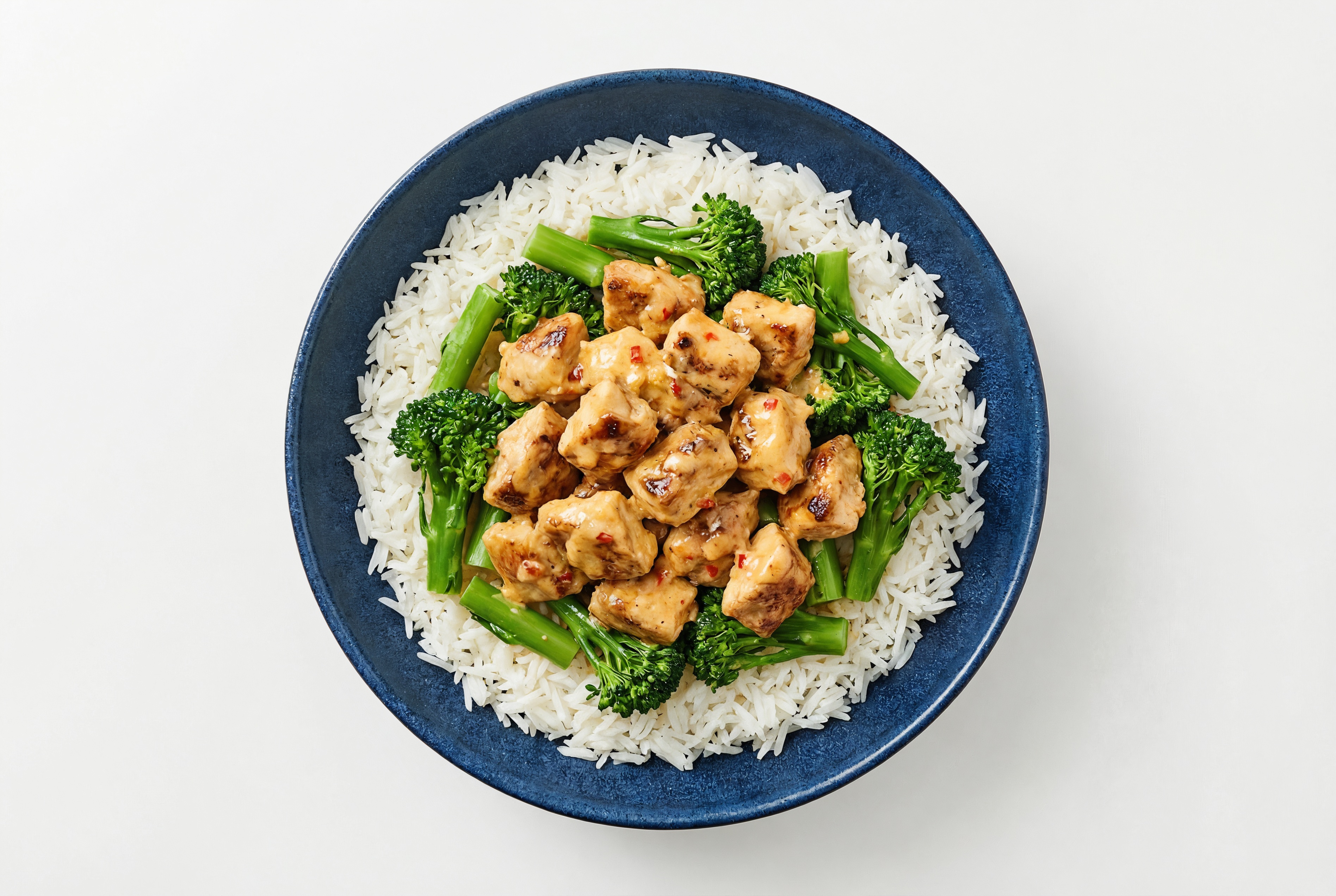 Lemongrass Chicken + Broccoli Long Grain White Rice Bowl