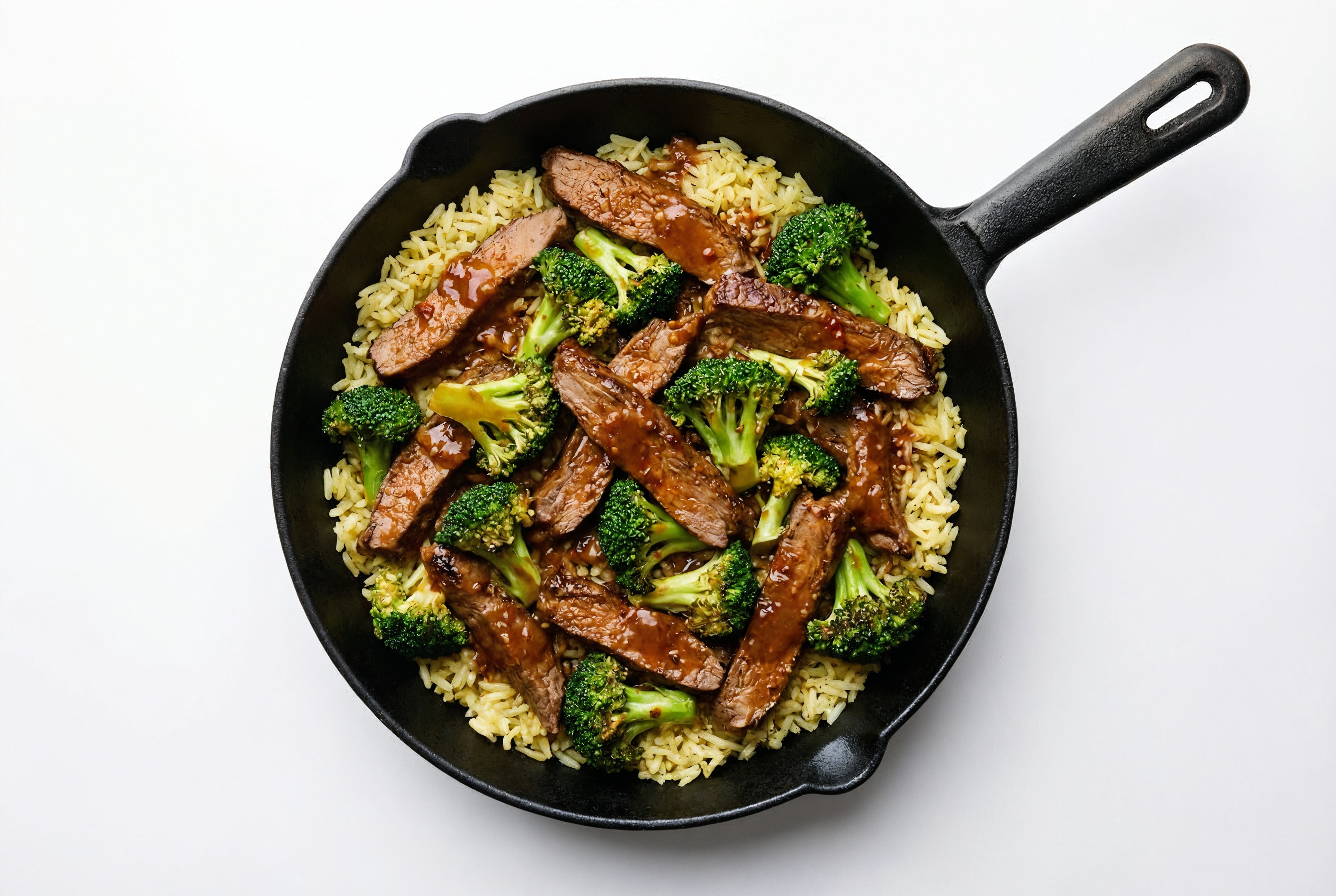 Takeout-Style Beef + Organic Broccoli with Adobo Marinated Flank Steak