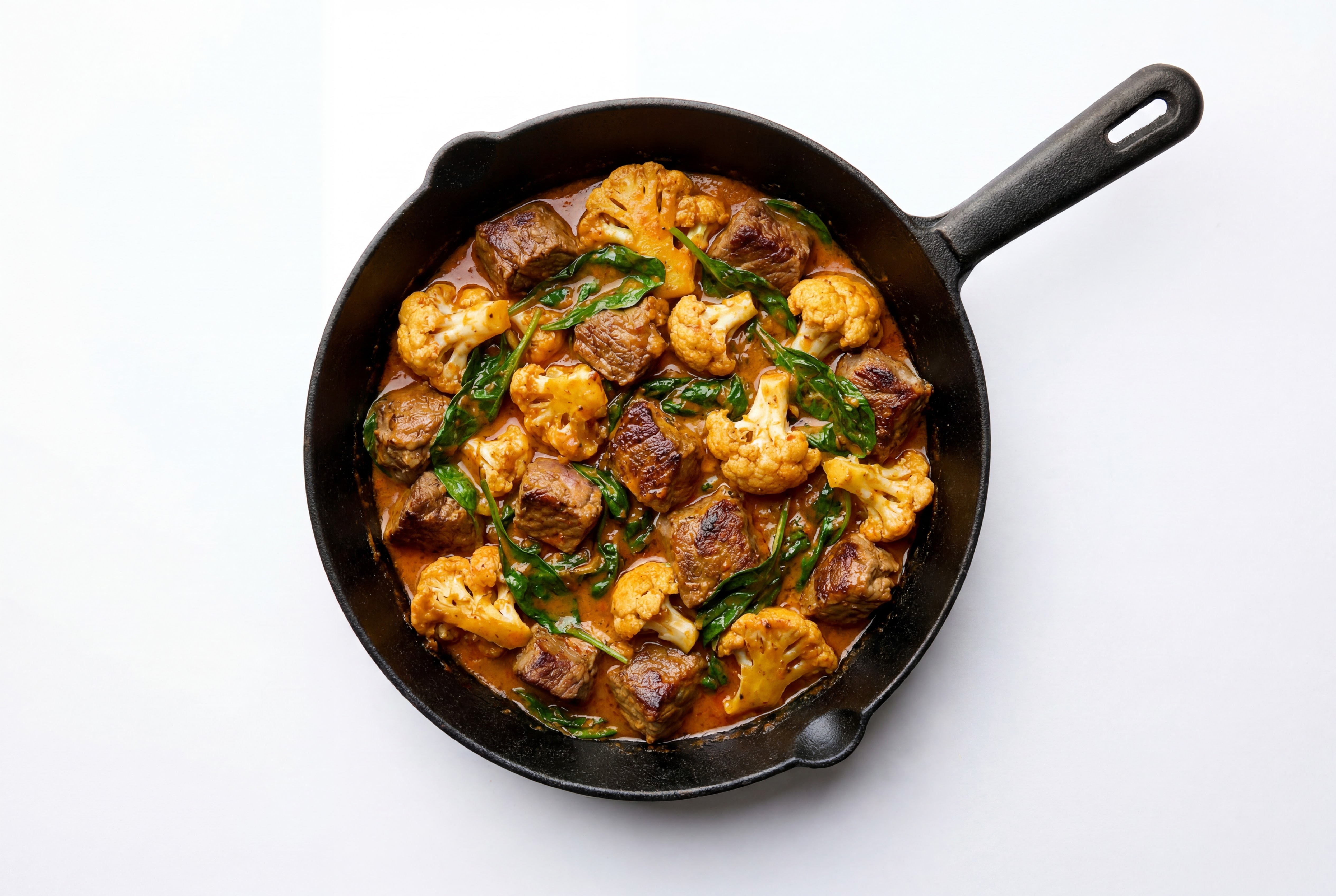 Lamb Tikka Masala with Cauliflower + Baby Spinach