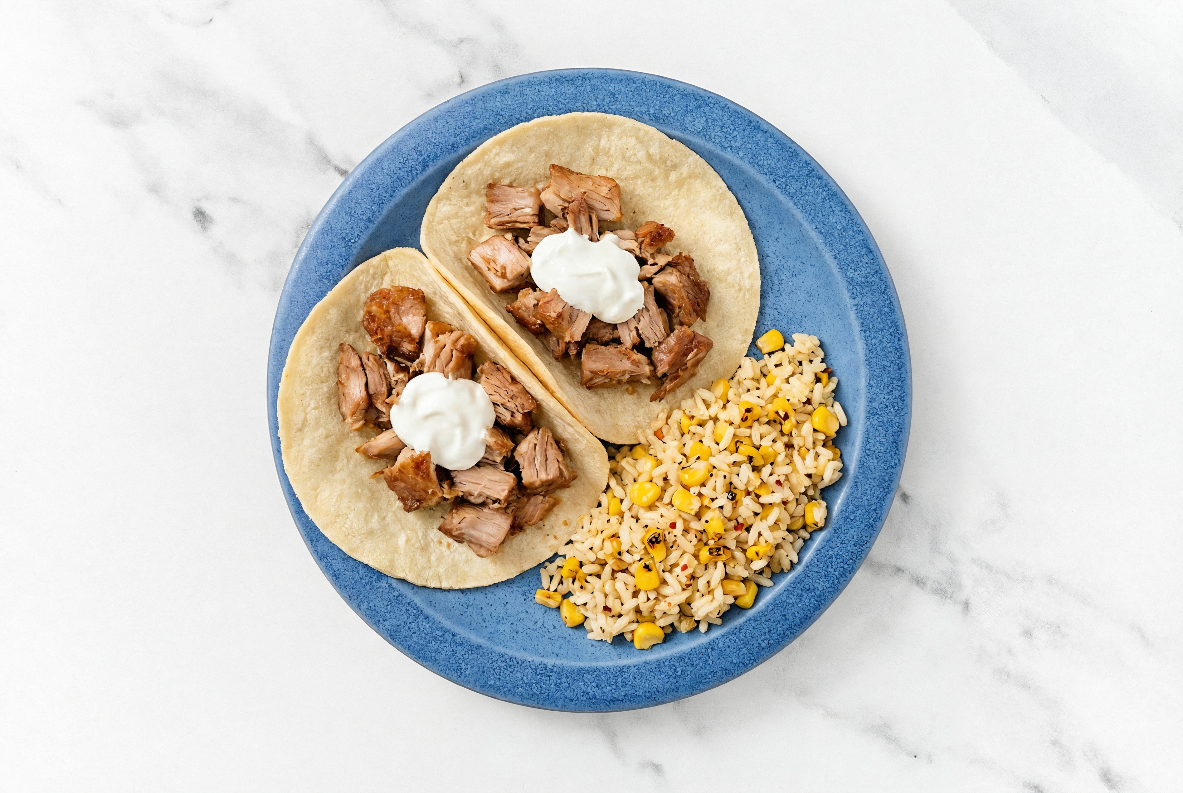 Herby Kalua Pork Tacos on Almond Flour Tortillas
