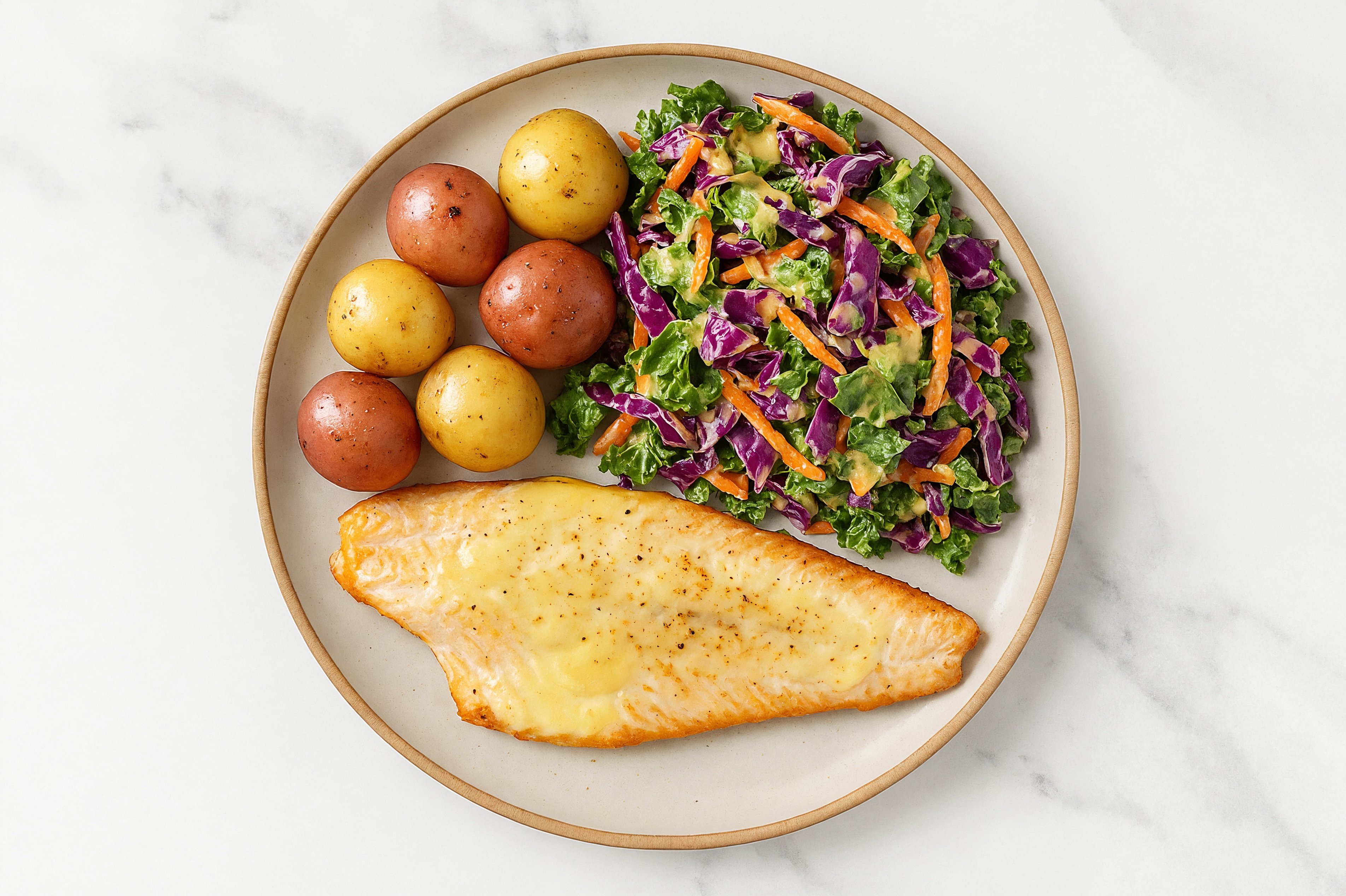  Trout + Crispy Potato Salad