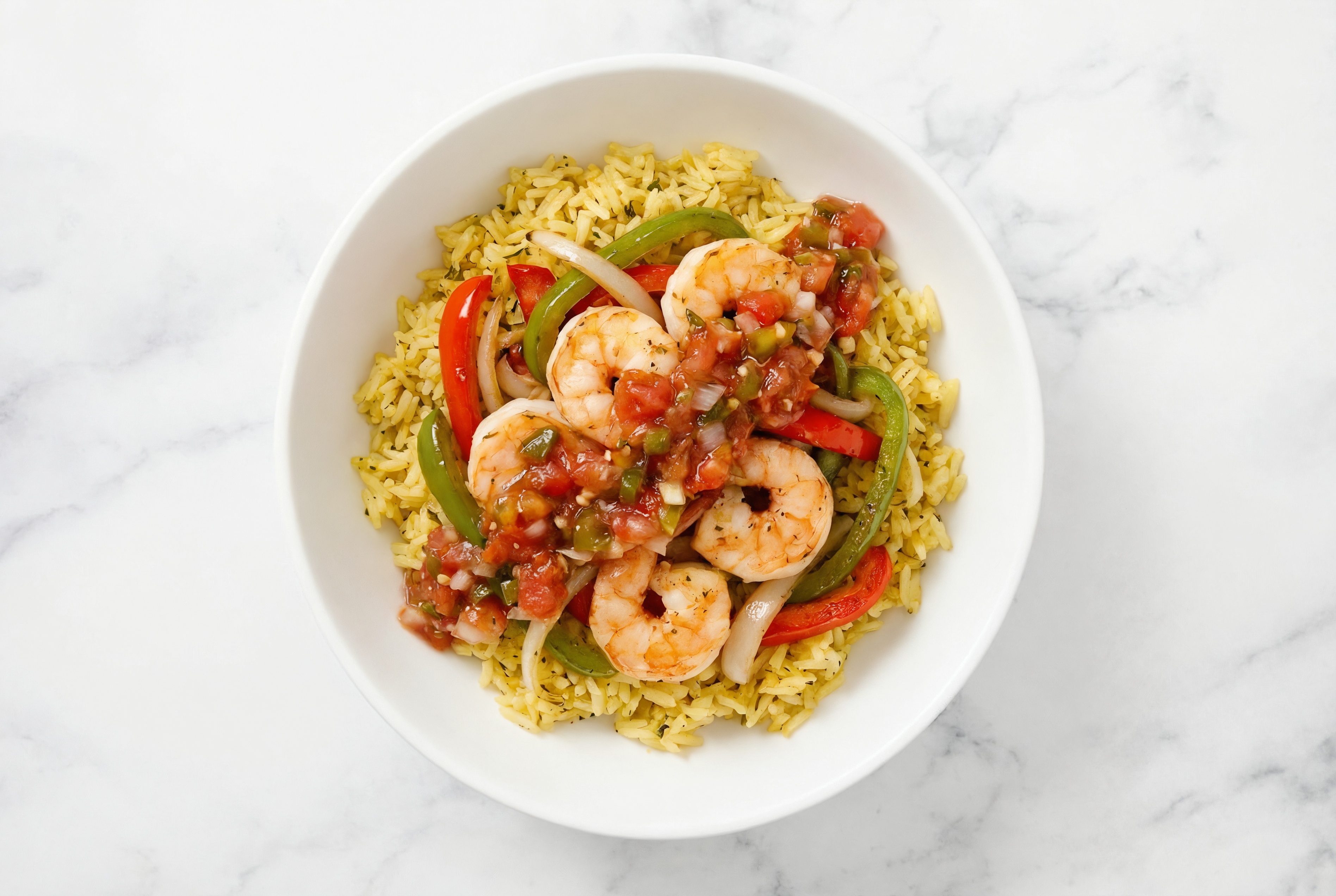 Extra-Fresh Jumbo Shrimp Fajita Rice Bowl