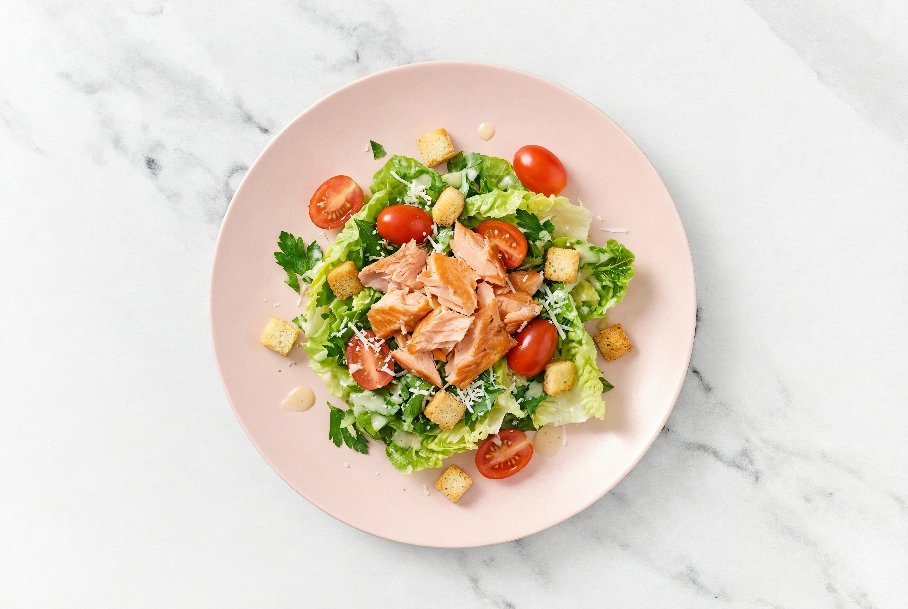  Herby Salmon Little Gem Salad