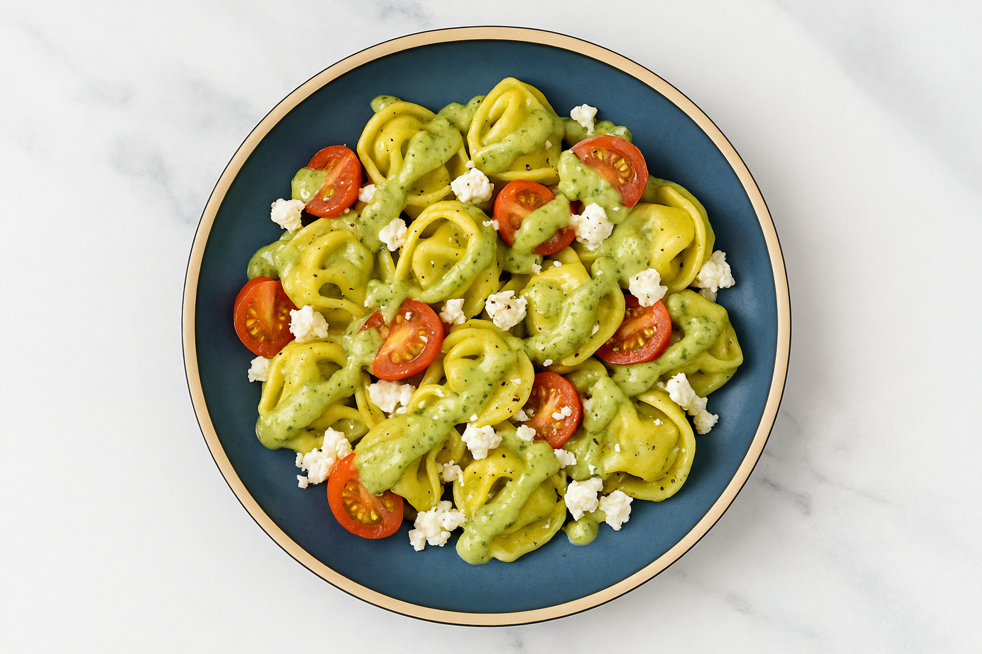 Basil Feta Warm Weather Tortellini