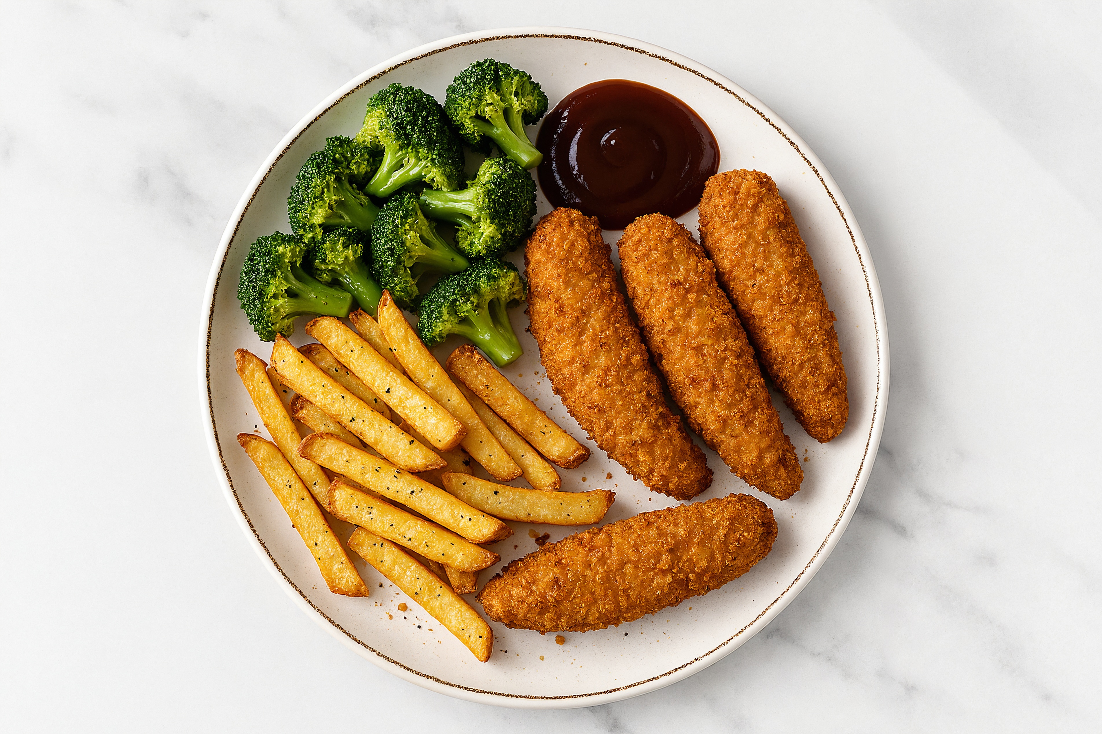 Herby The Kid's Table Plate with Original BBQ Sauce