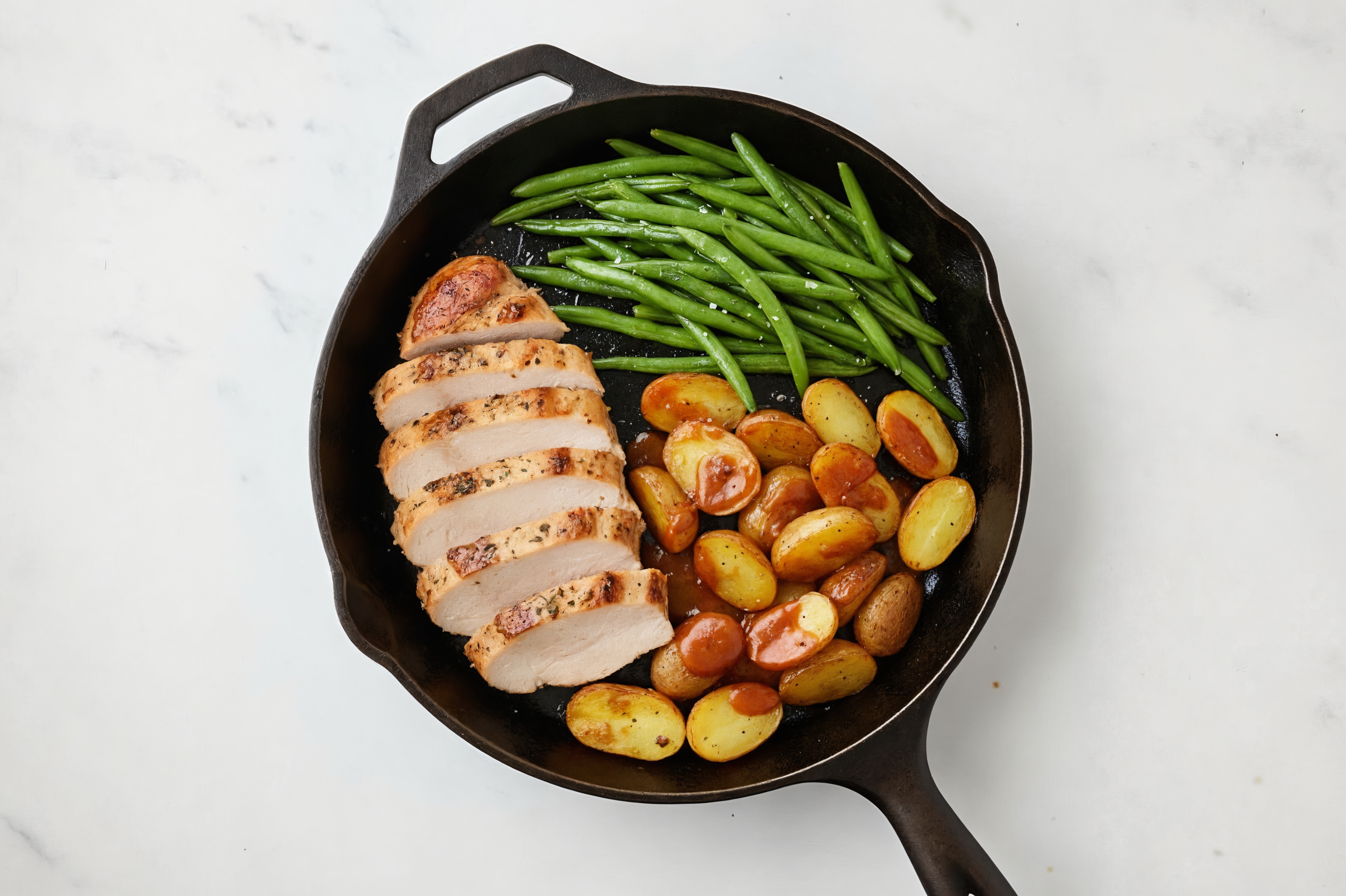  Turkey Tenderloin with Hickory Potatoes + Organic Green Beans