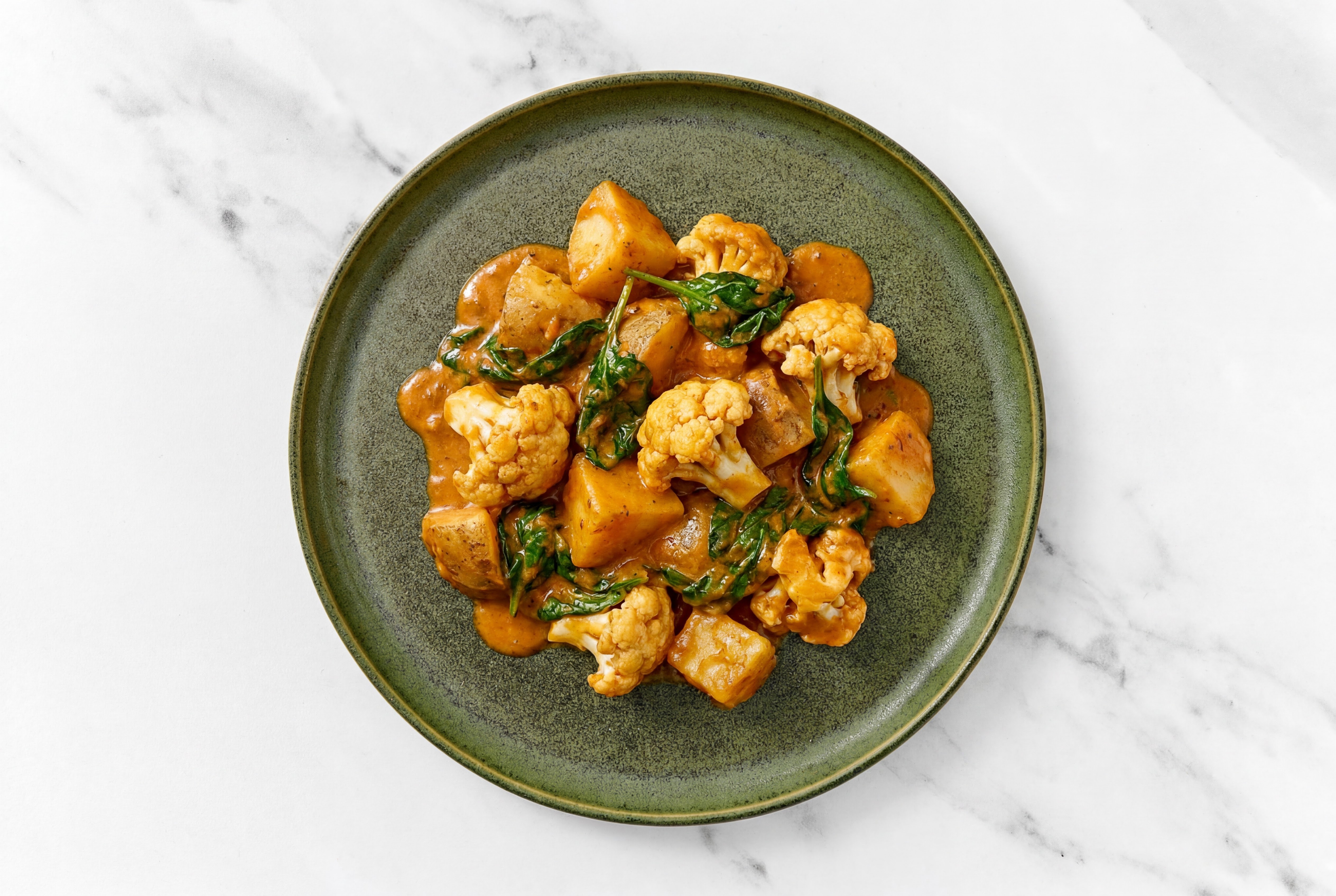 Zesty Tikka Aloo Gobi Bowl with Baby Spinach