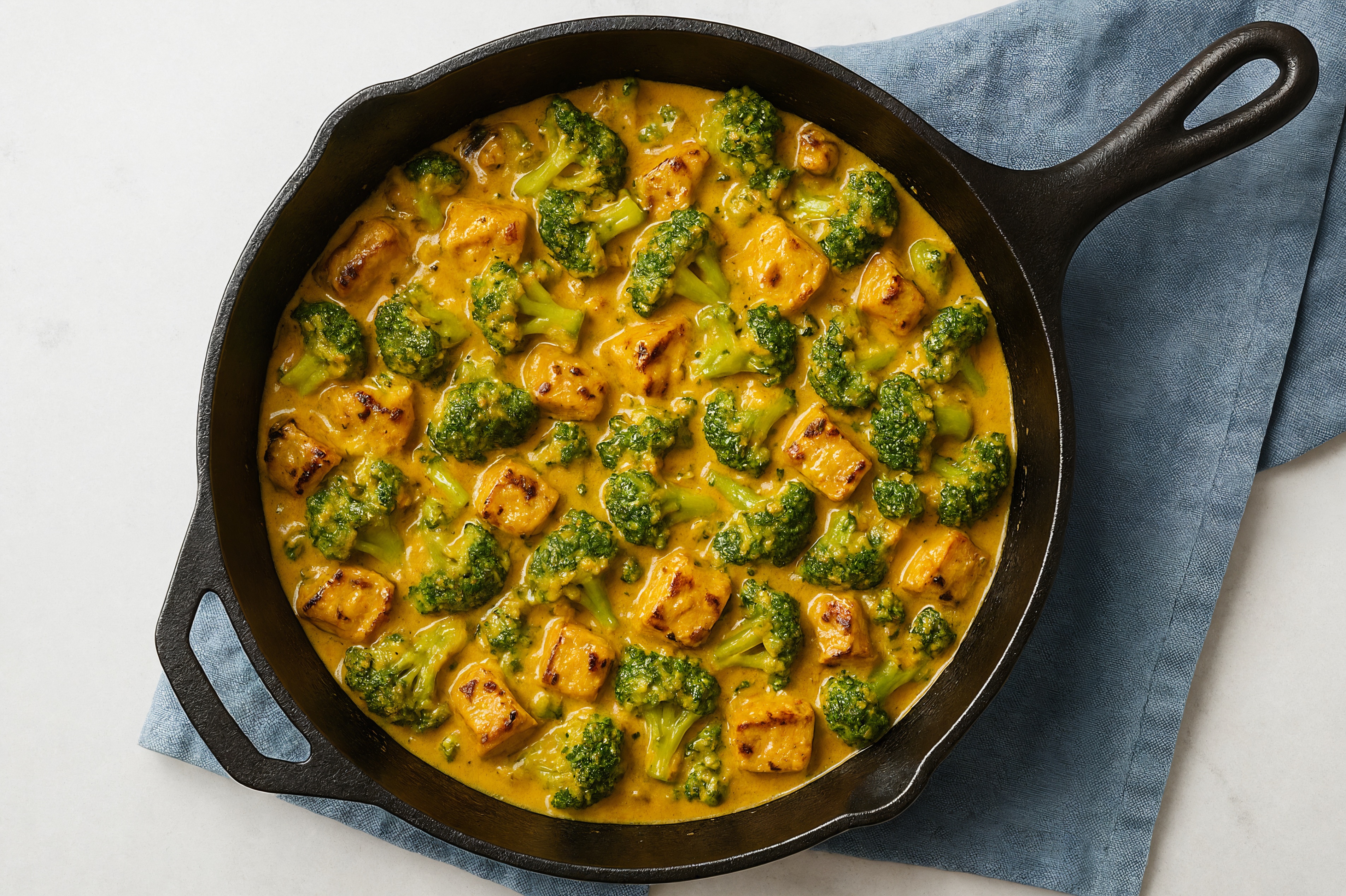 Coconut Curry Grilled Pork Stir-Fry with Broccoli
