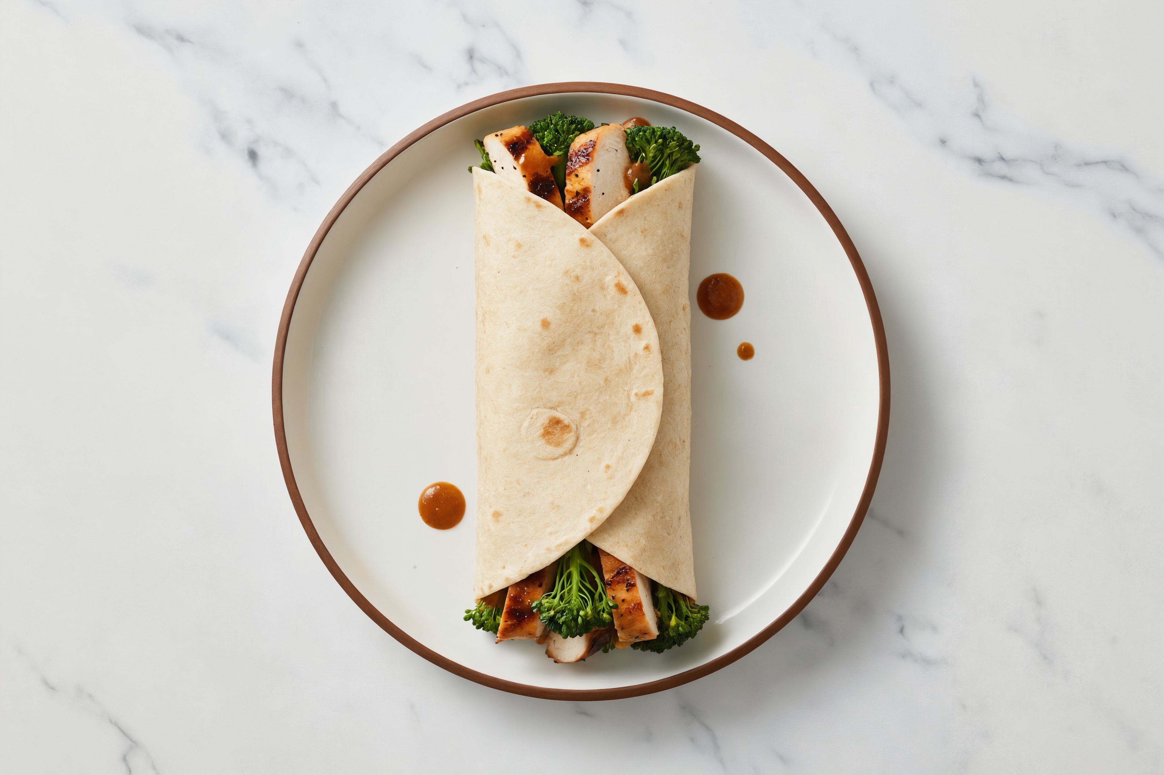 Sesame Ginger Chicken + Broccoli Wrap