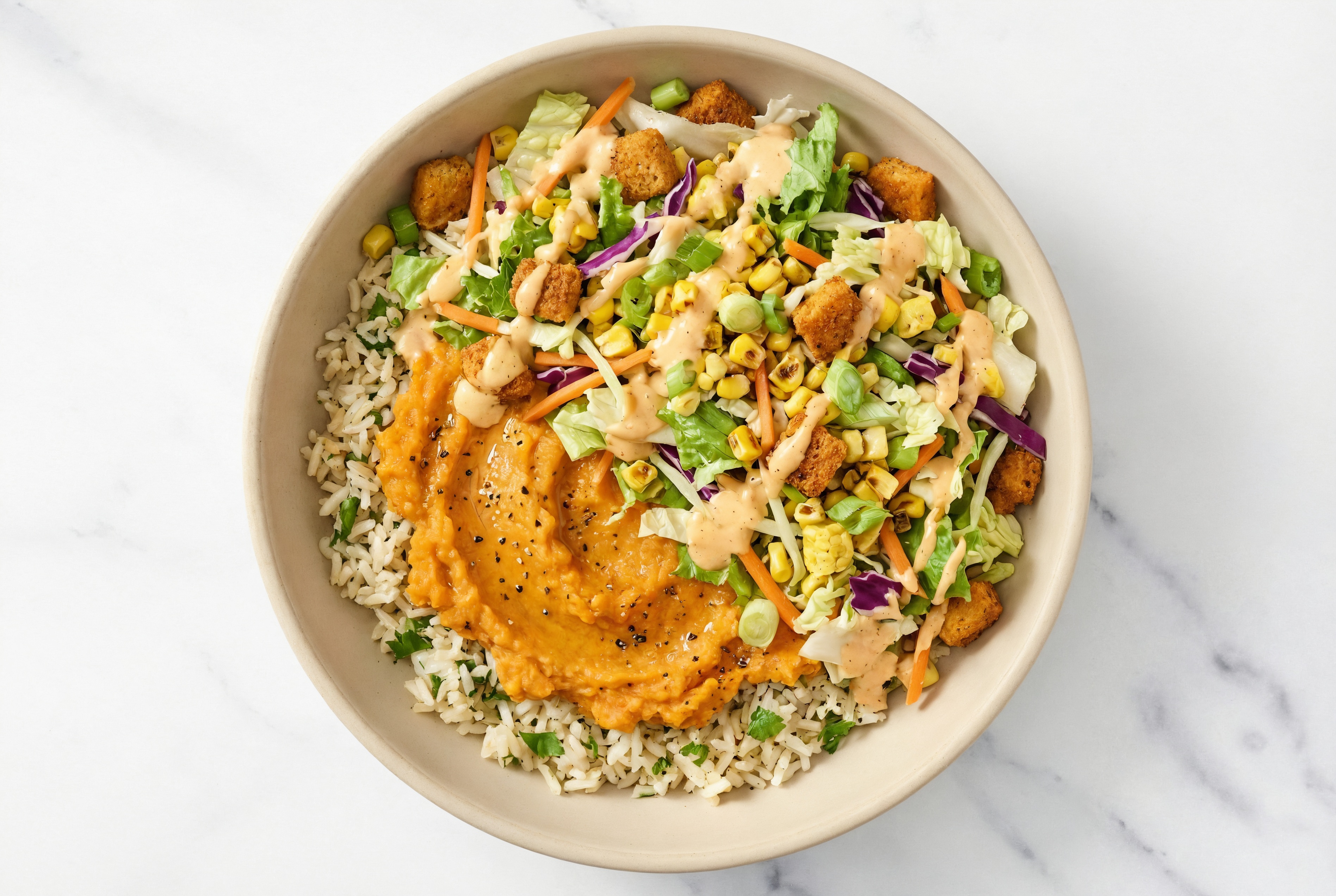 Street Corn Sweet Potato + Rice Bowl