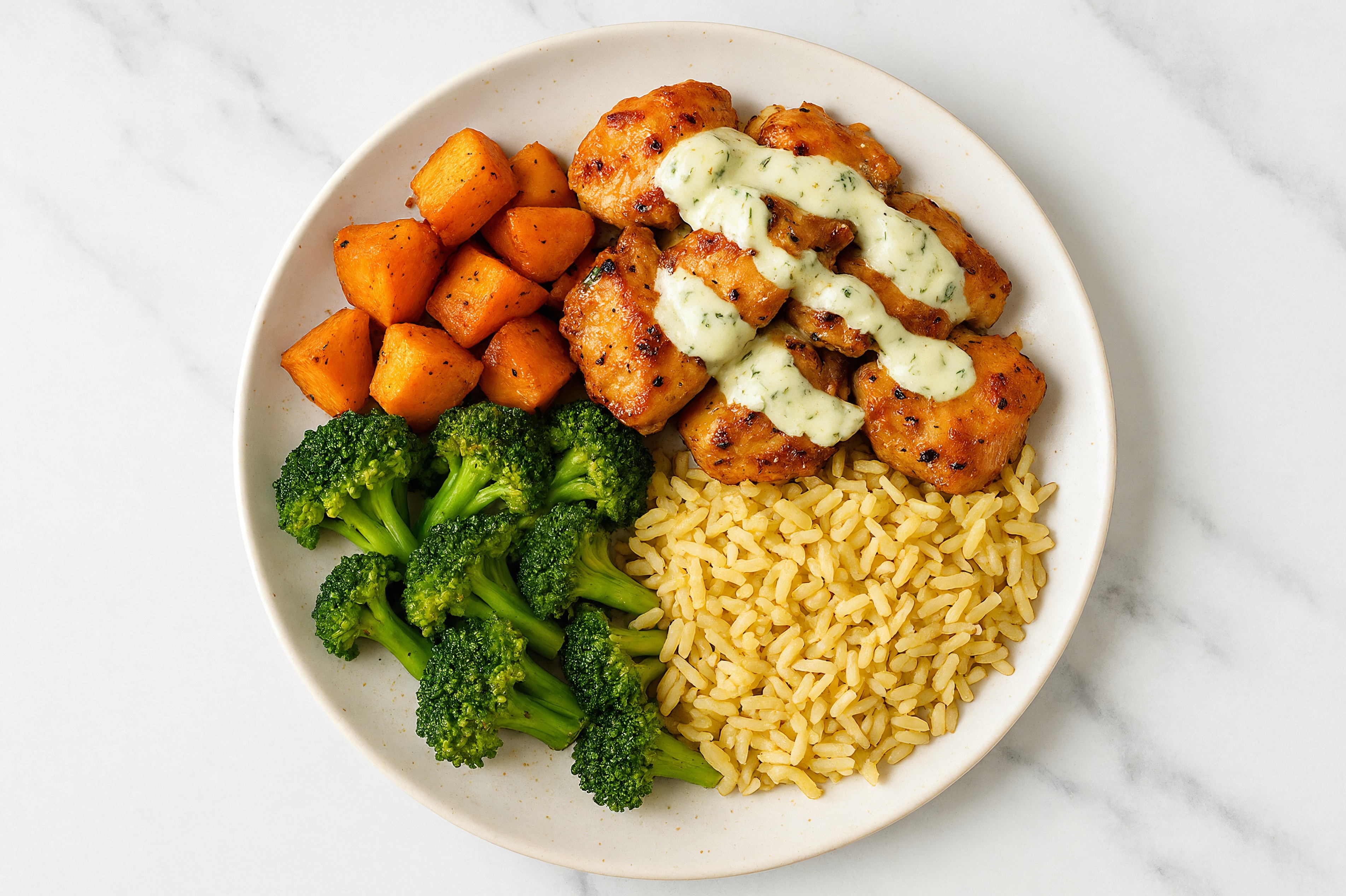 Classic Chicken Dinner with Dill Pickle Garlic Dipping Sauce