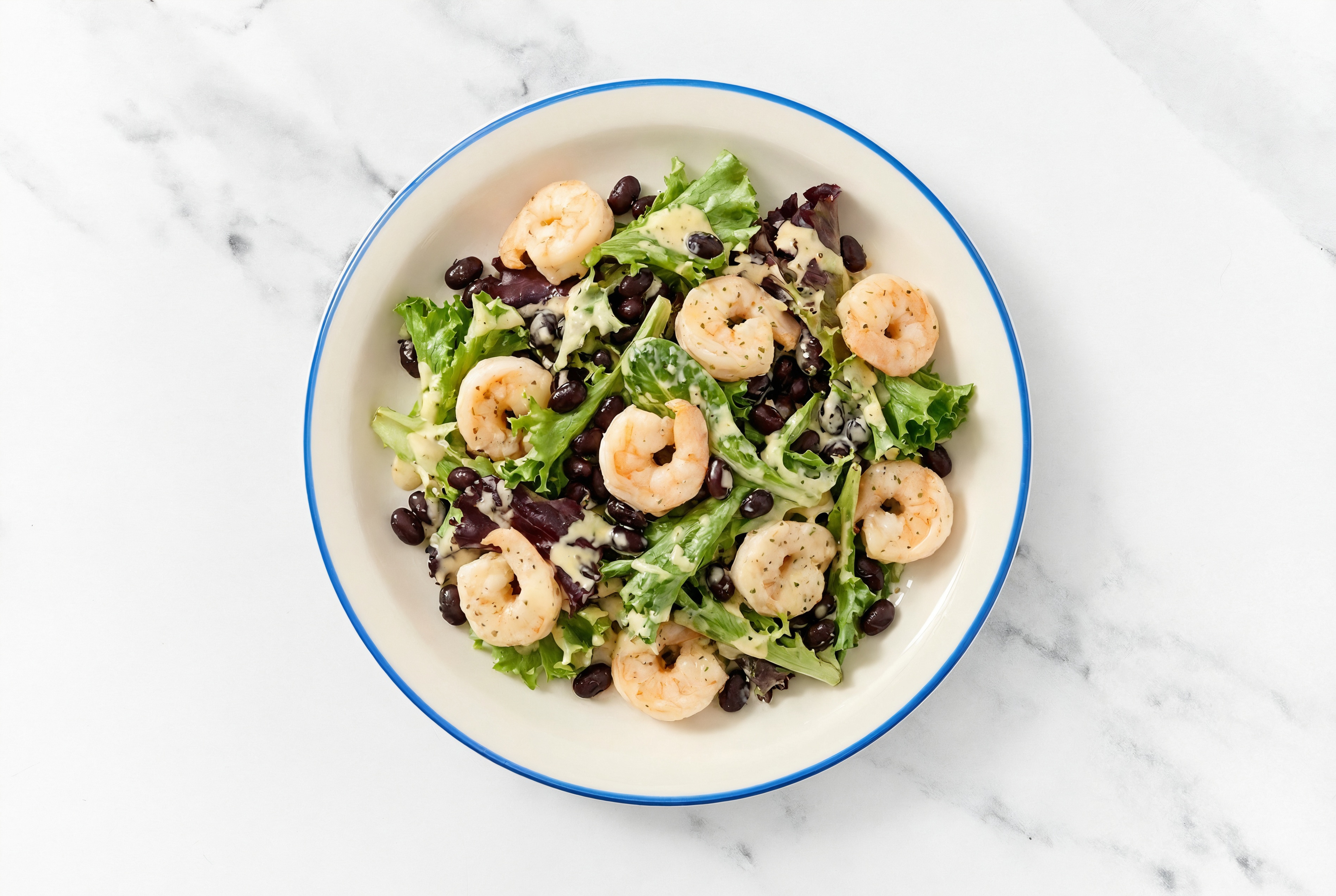 Shrimp + Black Bean Caesar