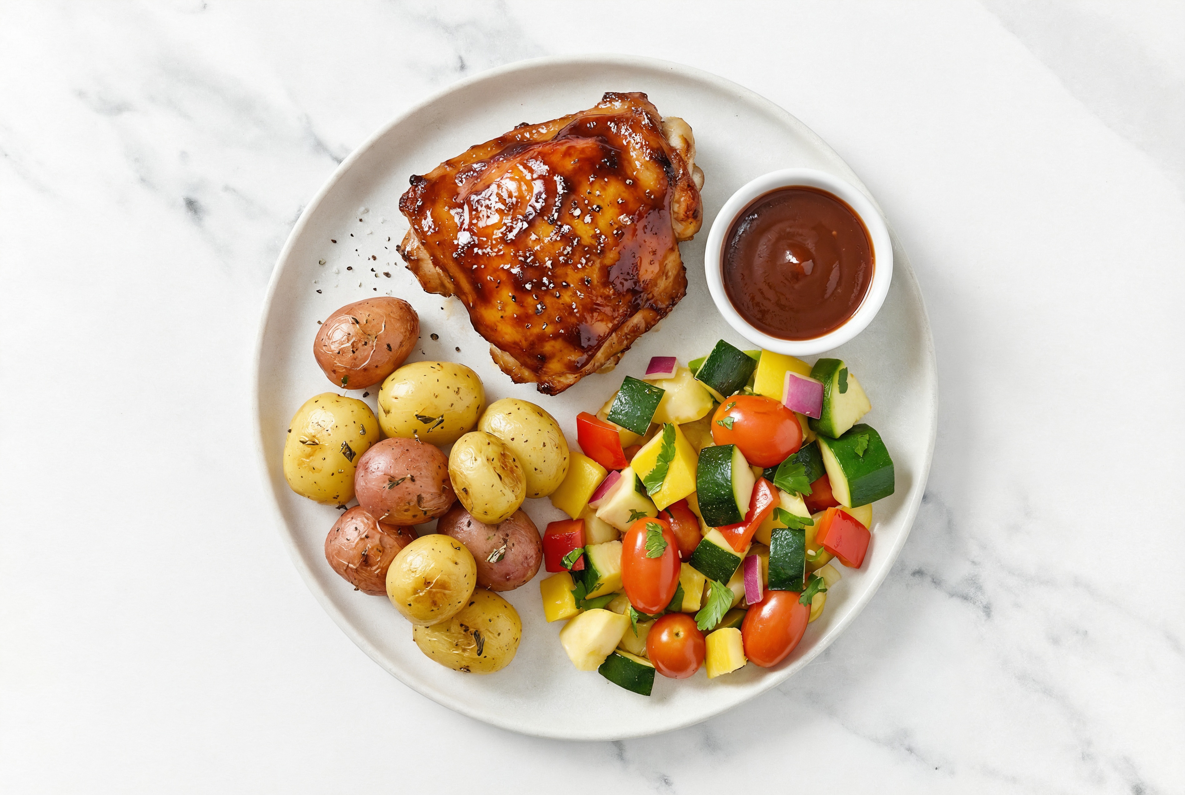BBQ Chicken + Summer Veggies with Original BBQ Sauce