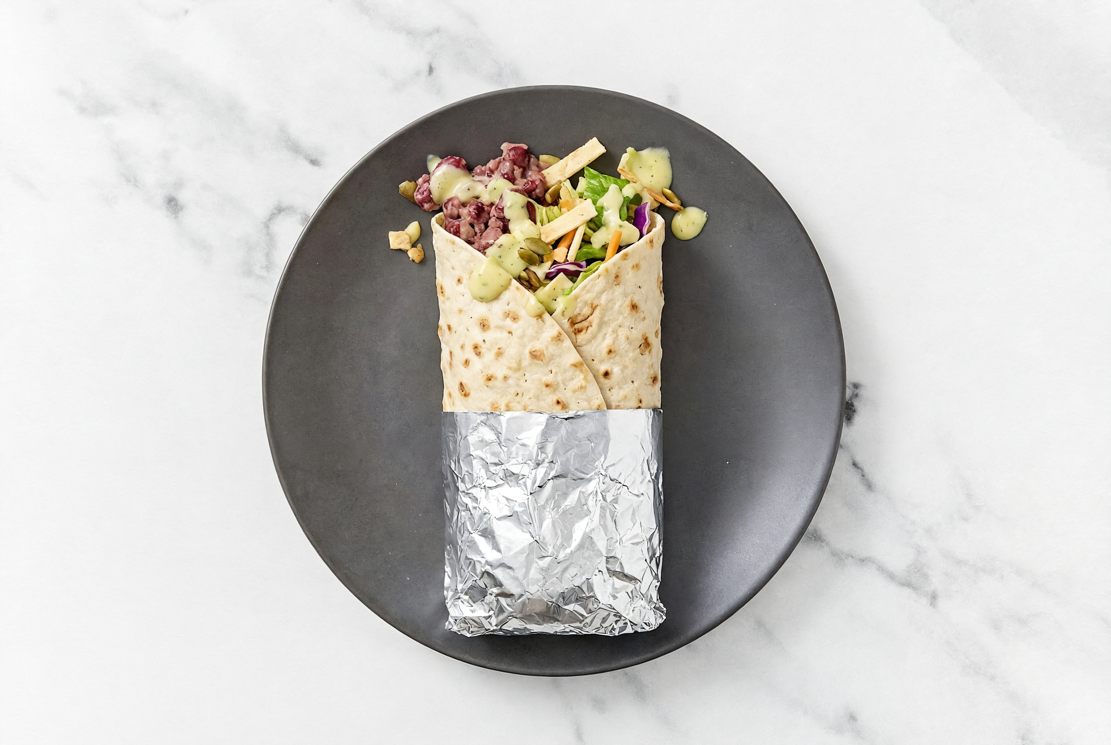 Kidney Beans Dressing + Green Goddess Wraps