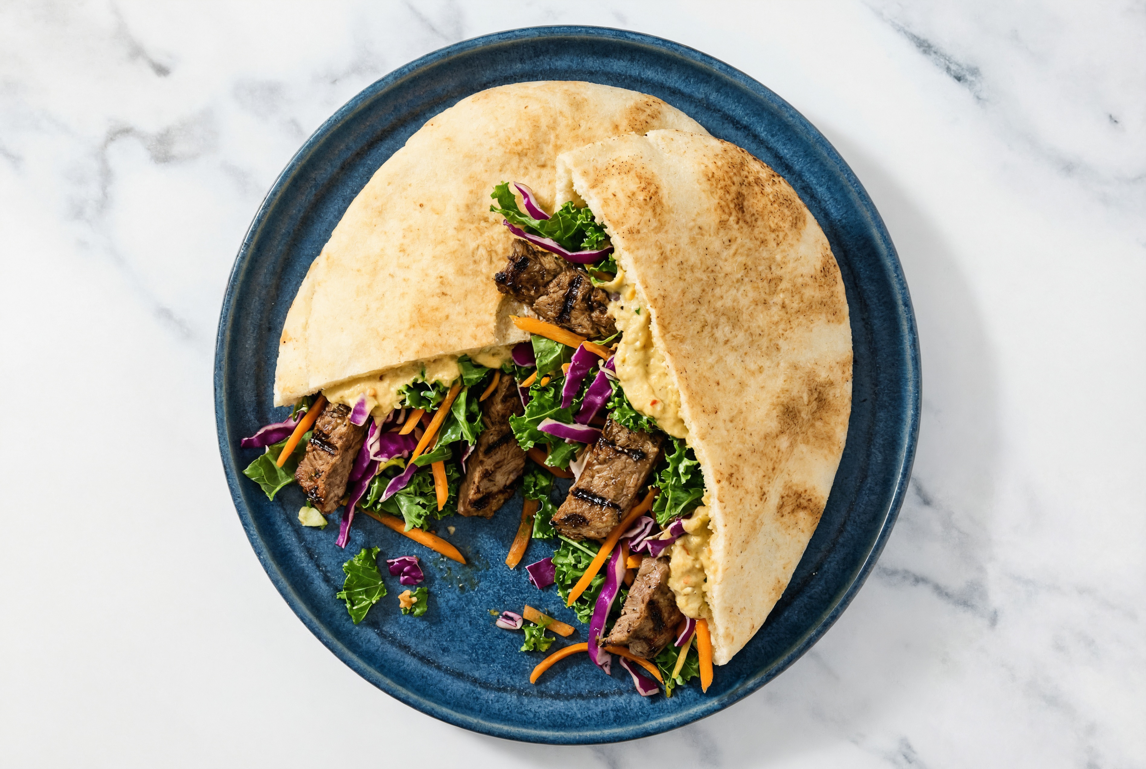 Barbacoa Beef French Onion Hummus Traditional Pita