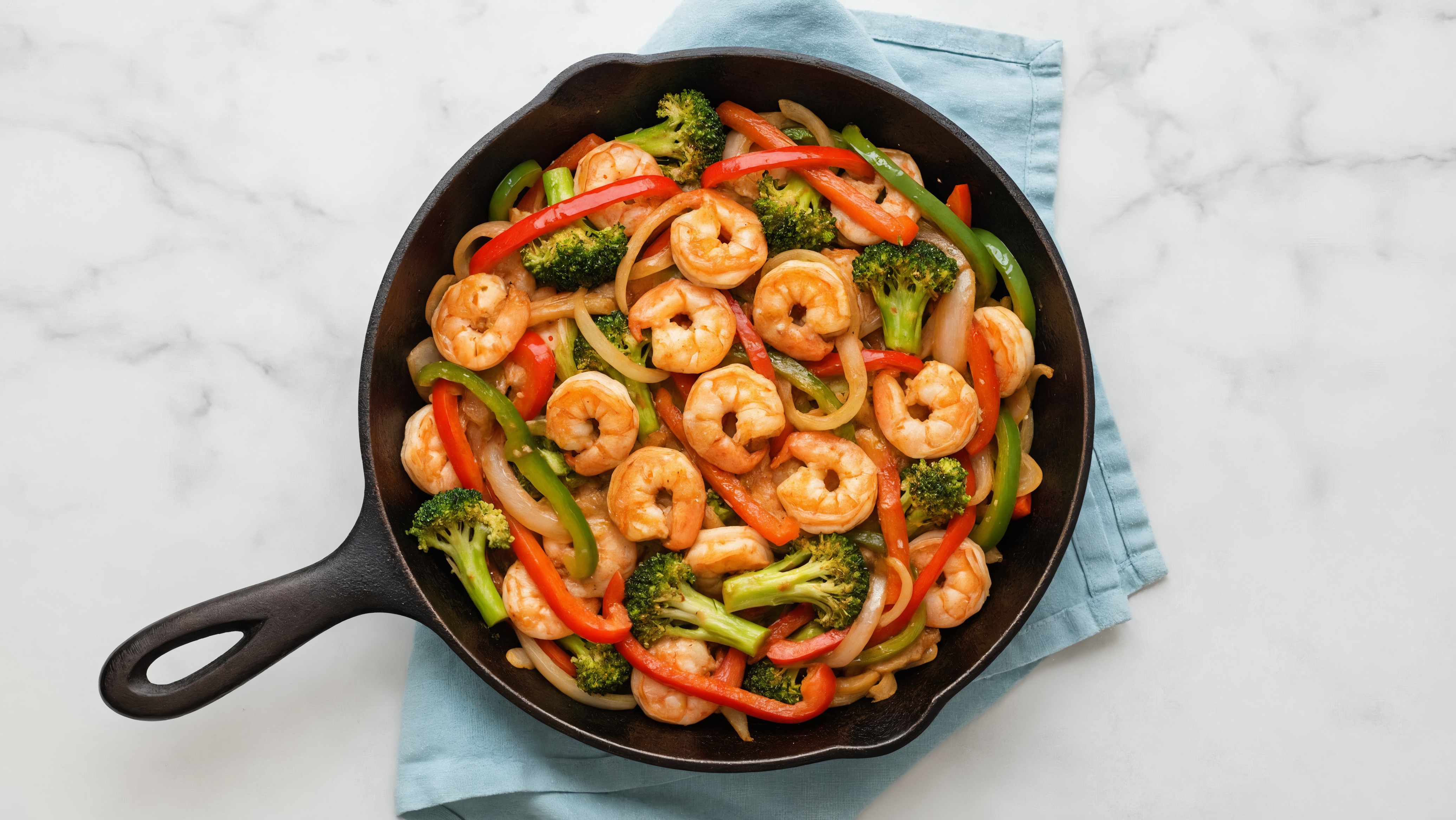 Thai Peanut Shrimp Stir-Fry with Broccoli & Peppers