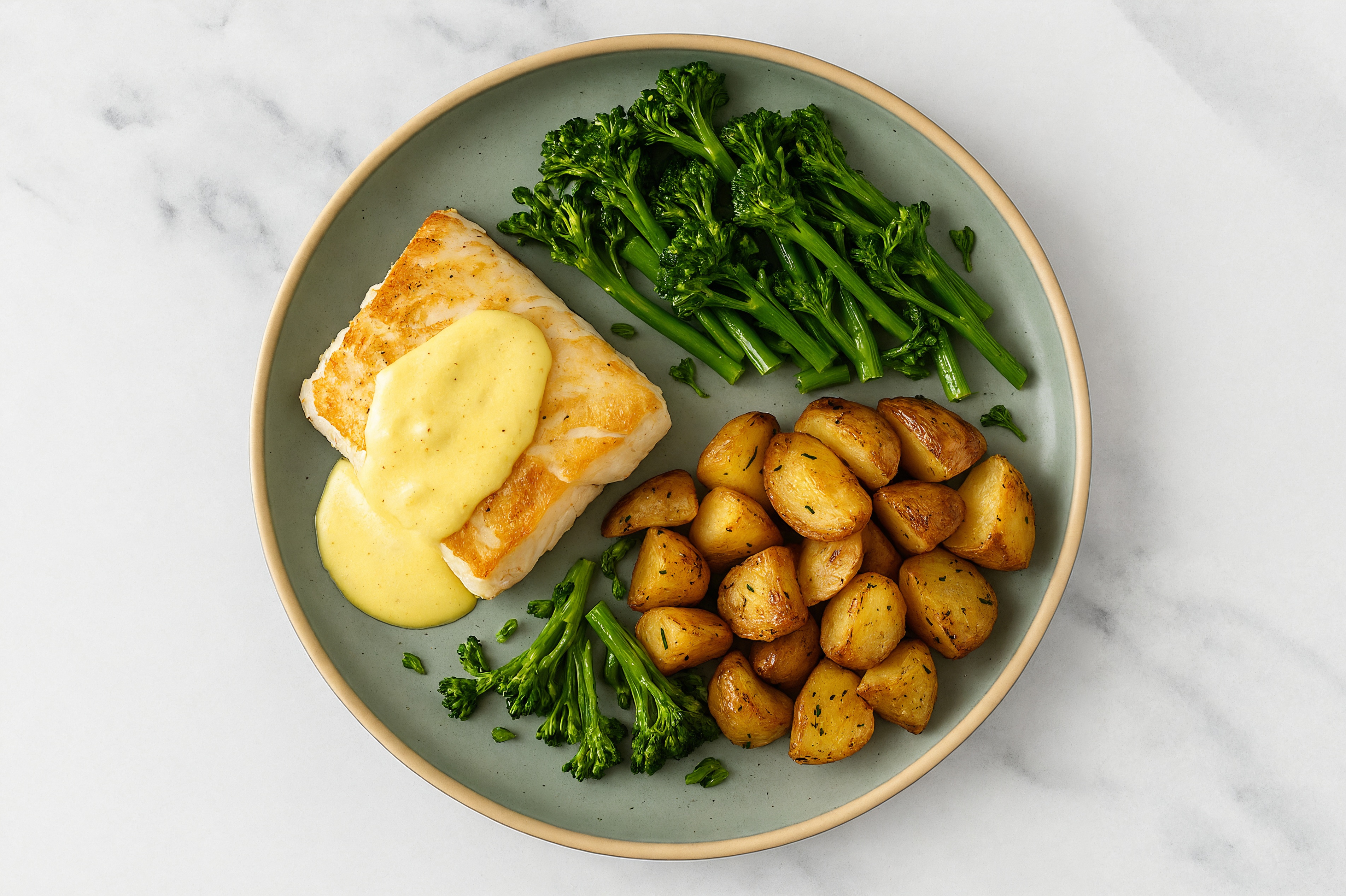 Halibut + Honey Mustard Veggie Bowl