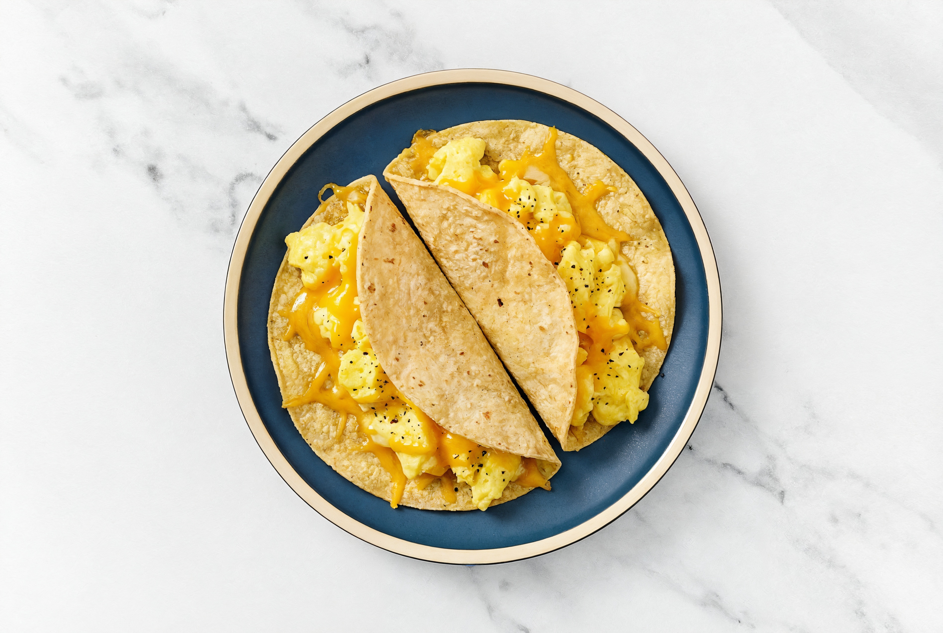 Cheesy Egg Tacos