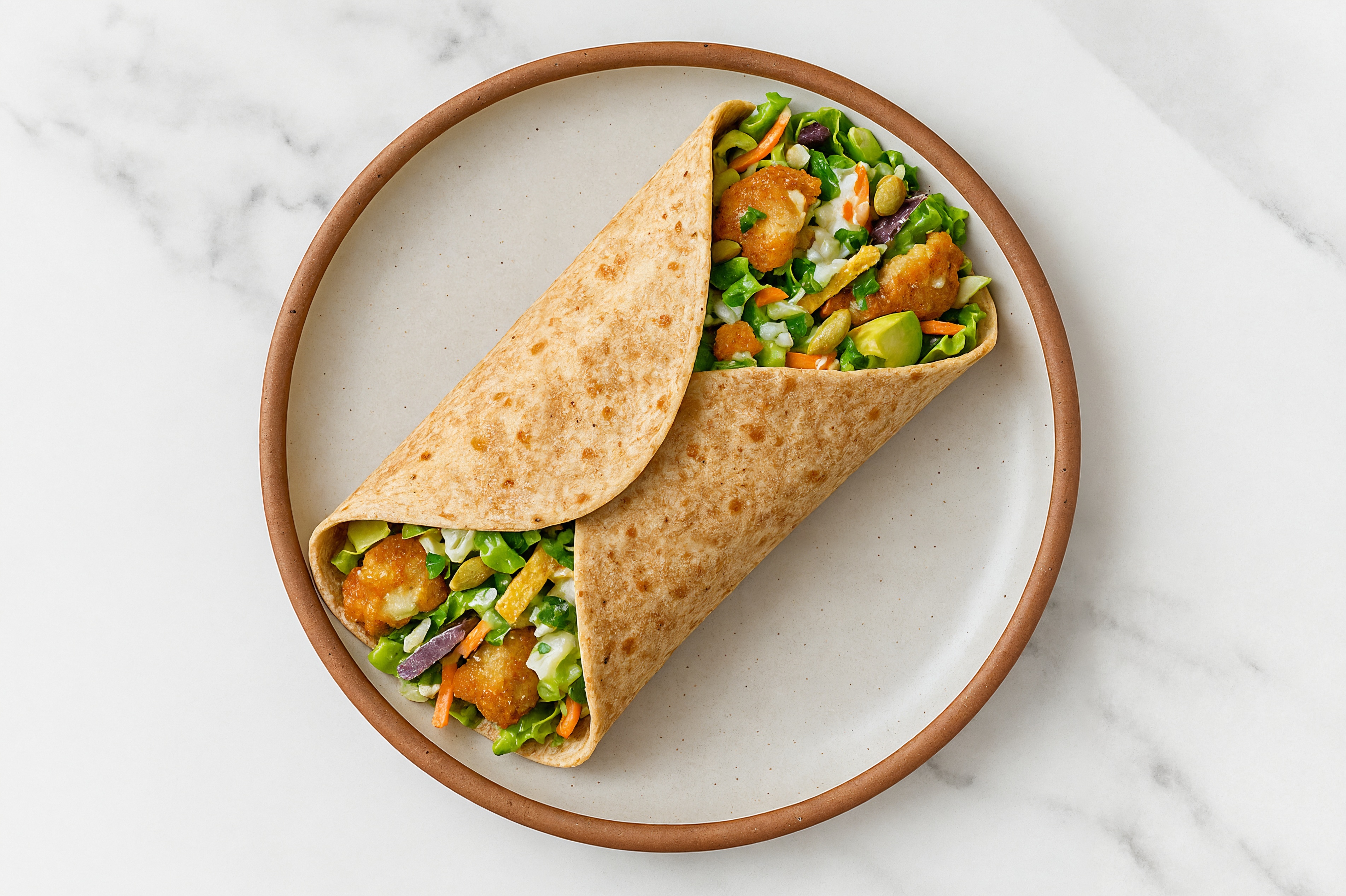 Southwest Avocado + Fried Fish Wrap