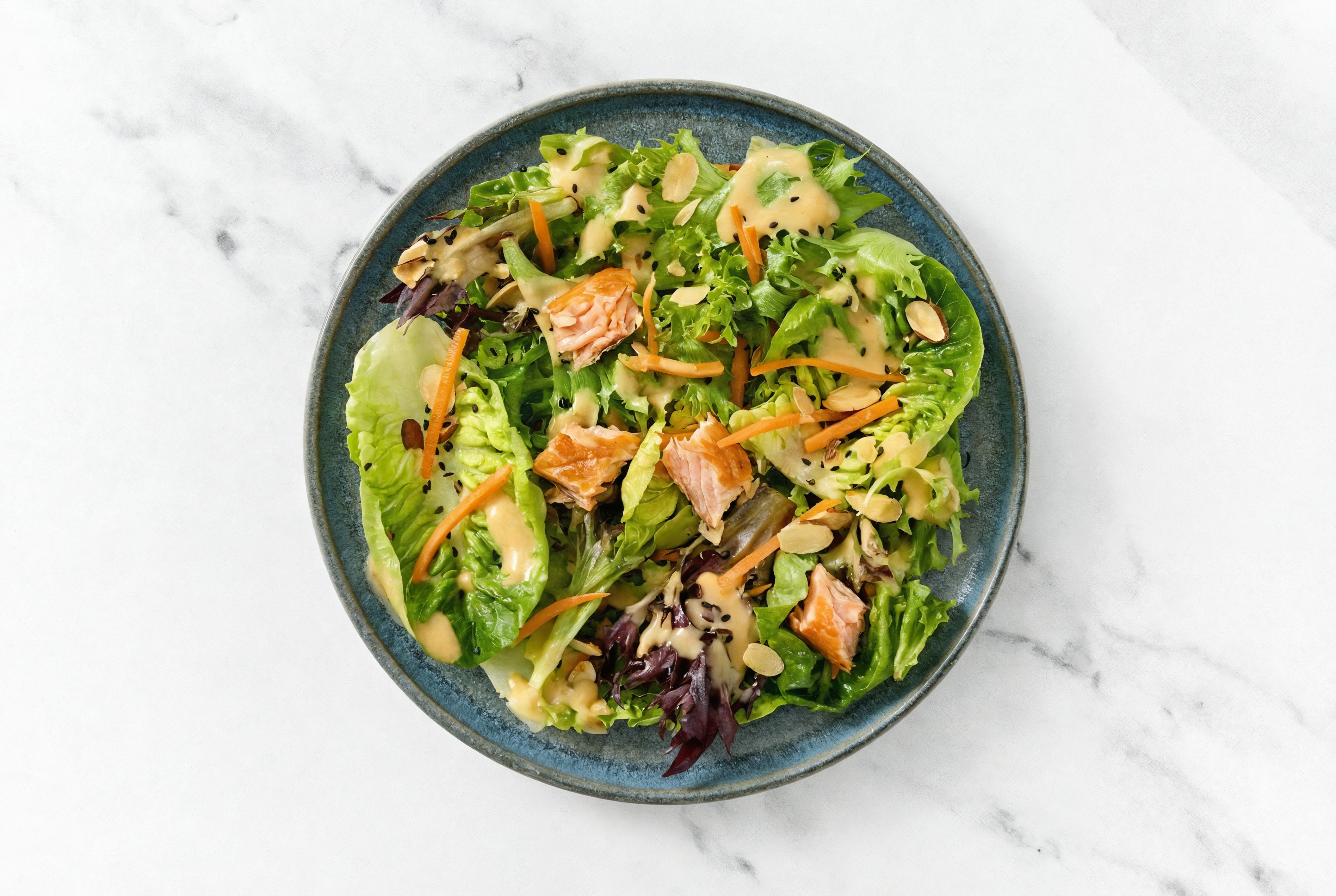 Roasted Salmon Little Gem Salad