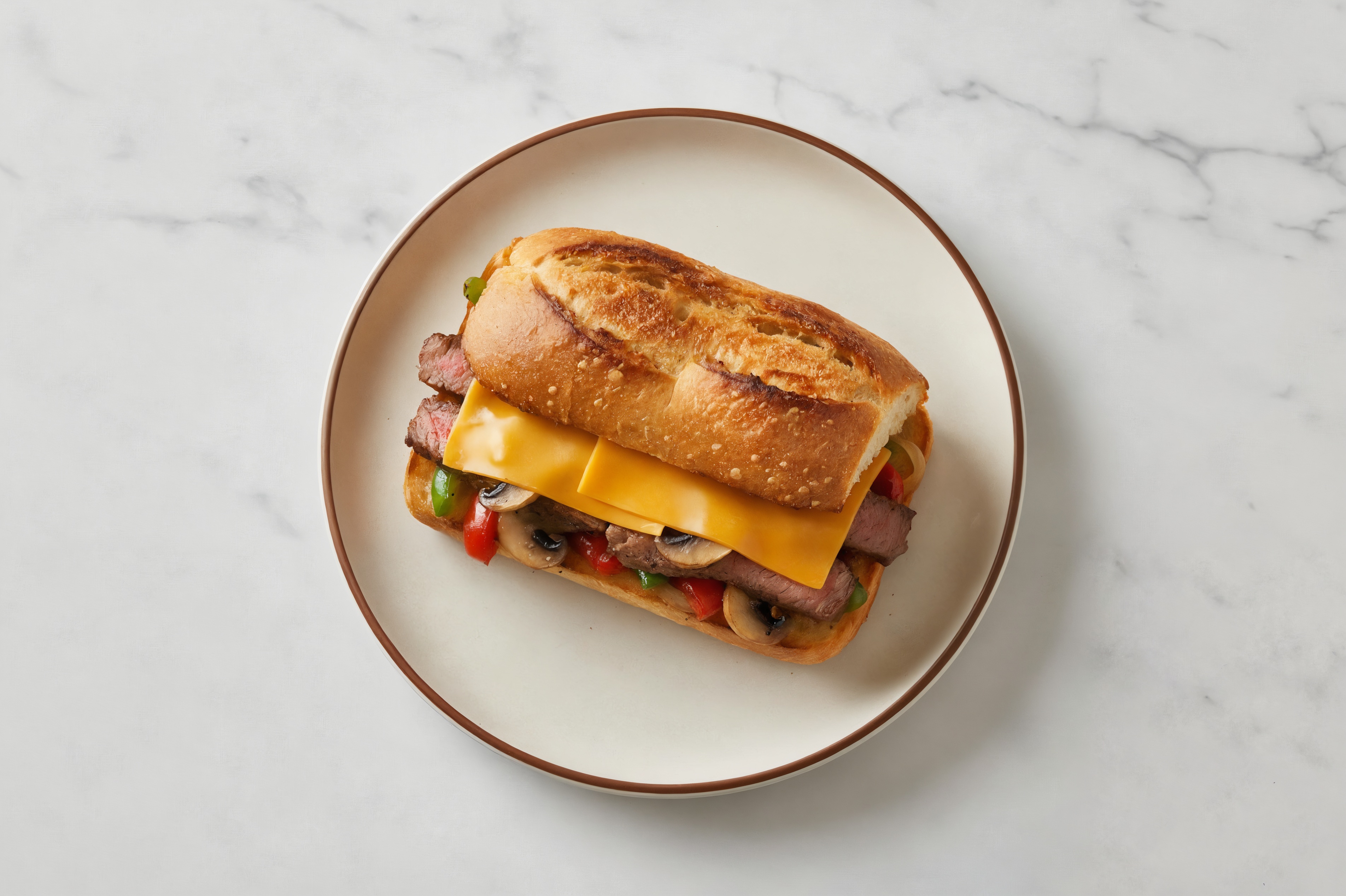 Baguette Philly Cheesesteak
