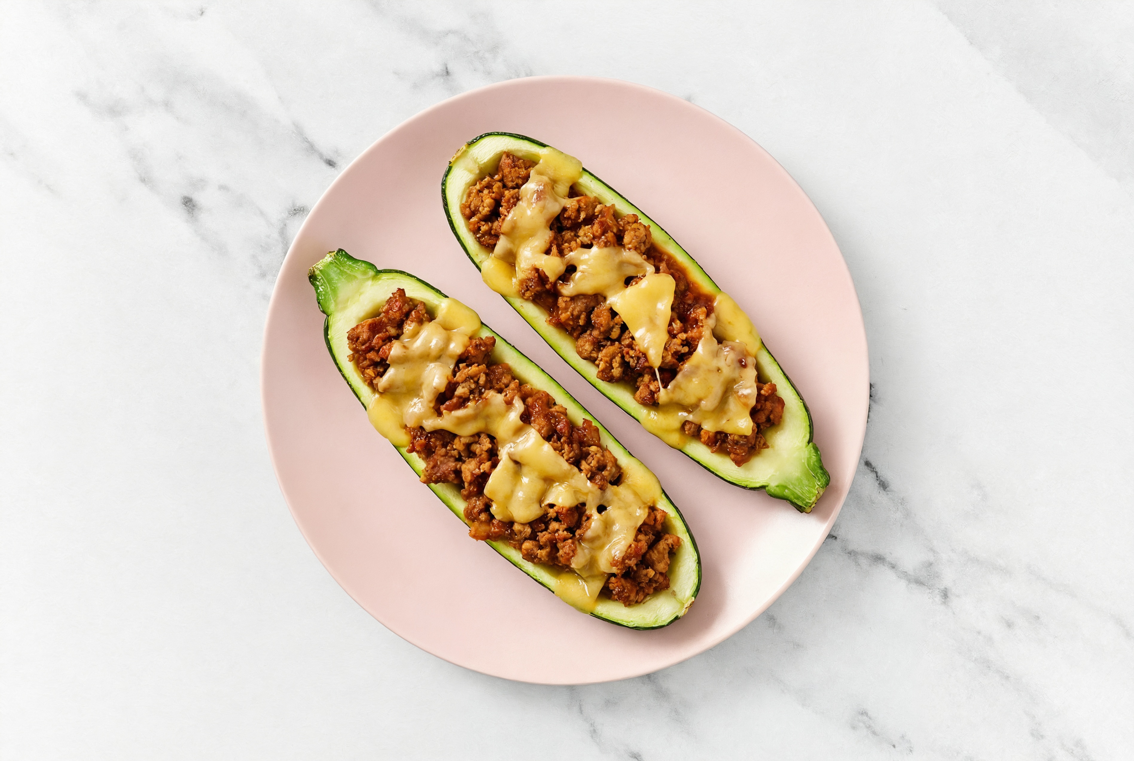 The Beyond Burger Birria Zucchini Boats