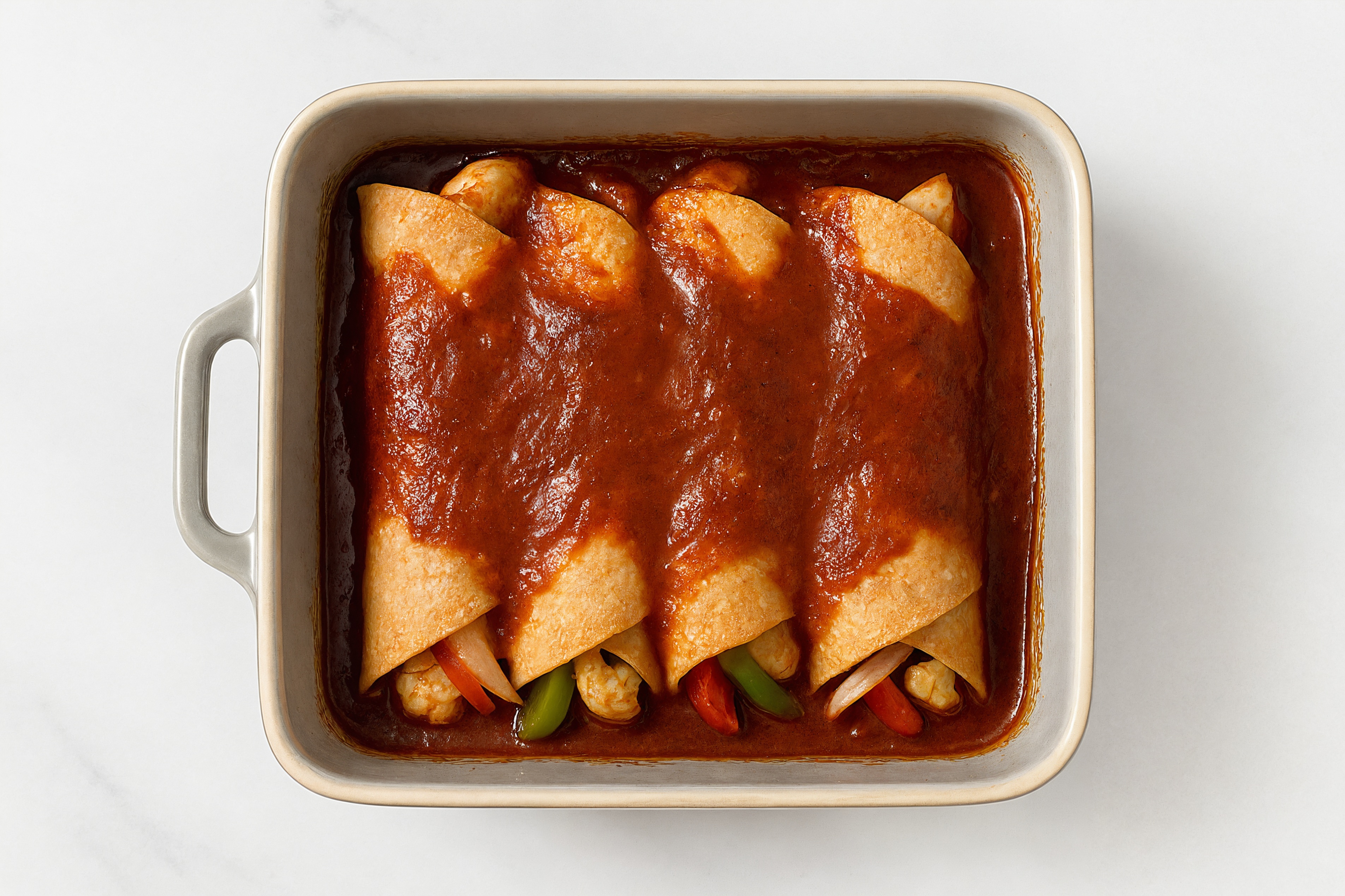  Grain-Free Vegan Enchiladas with Cauliflower + Peppers