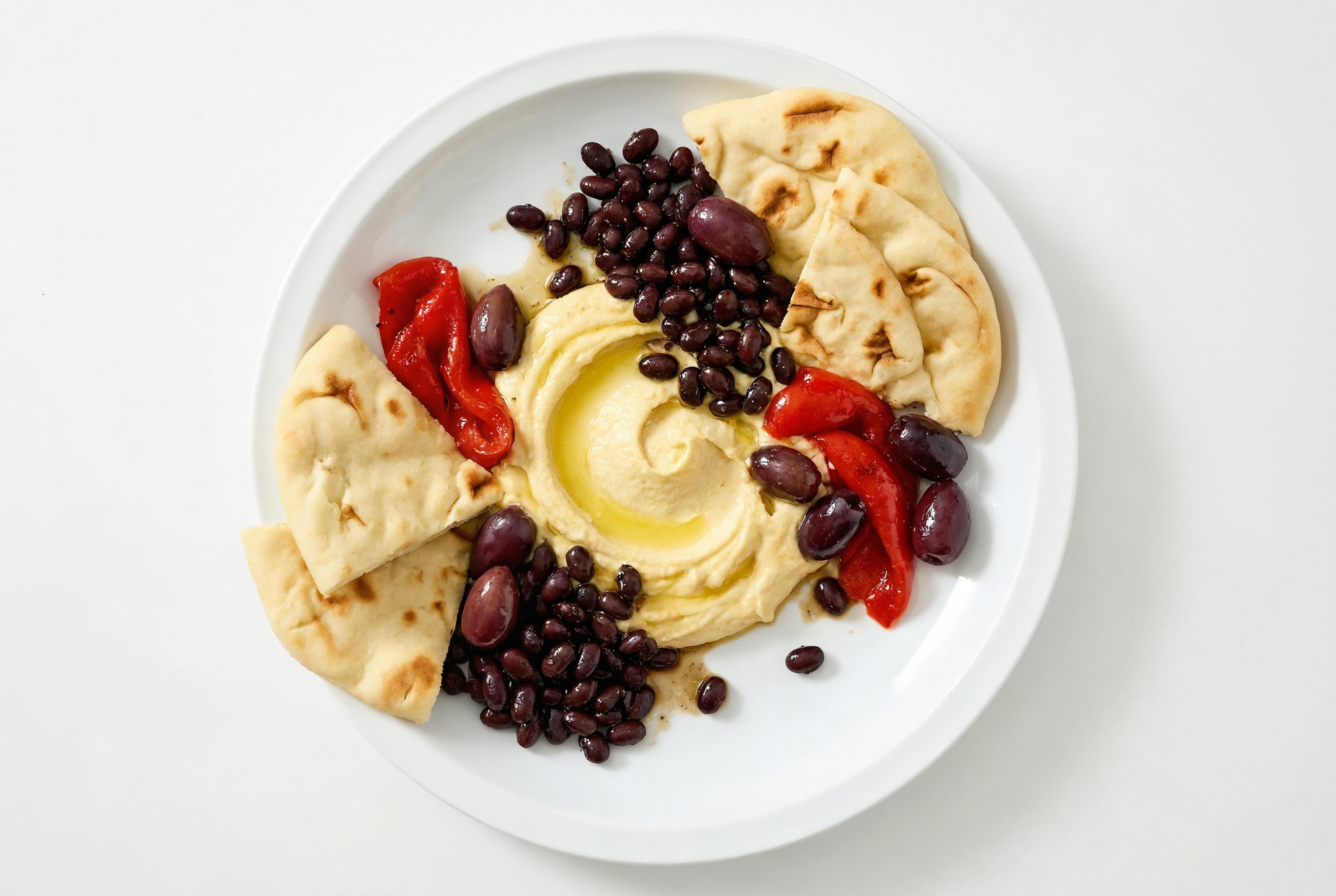 Black Bean + Hummus Mezze Plate