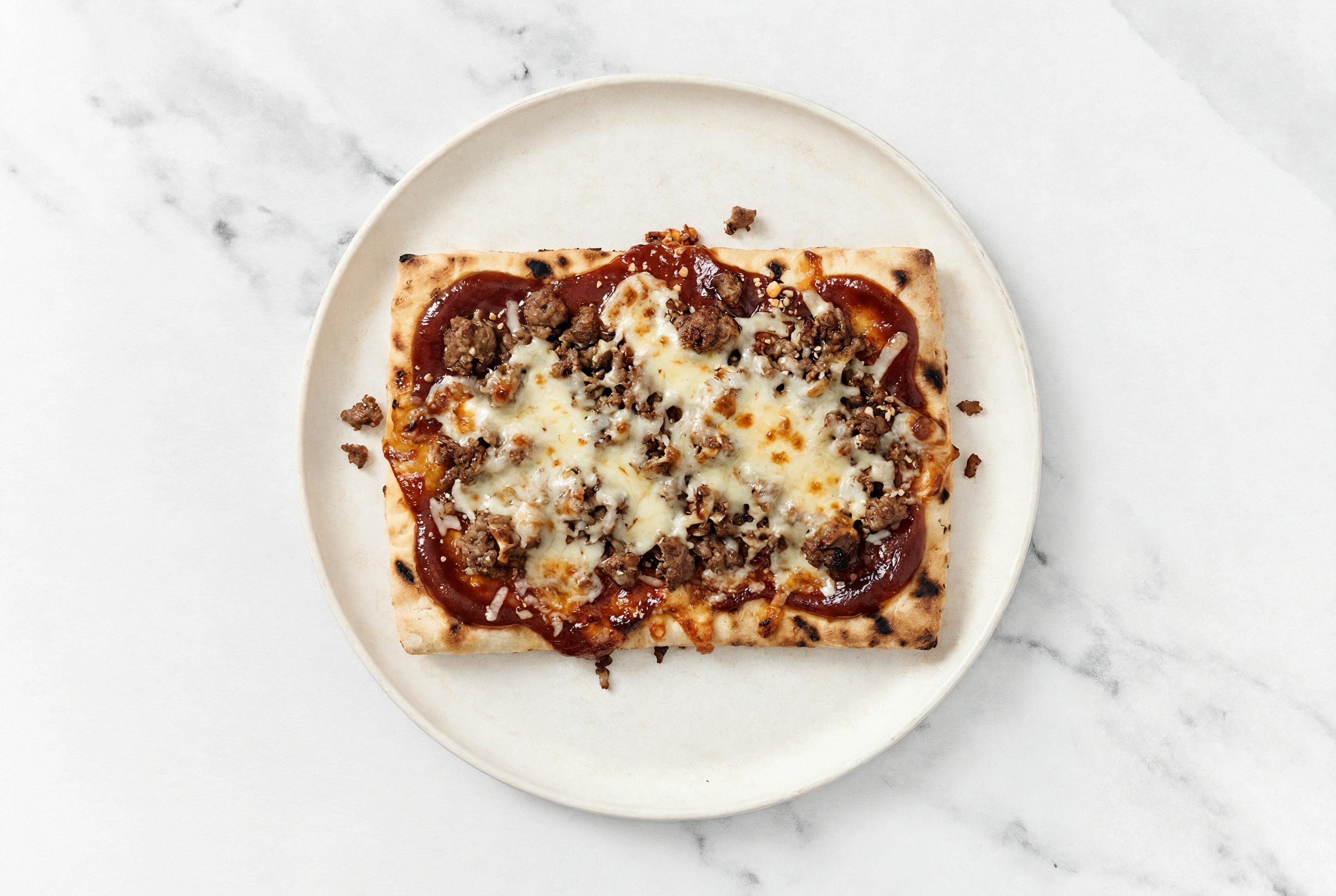 BBQ Ground Beef Pizza with Original BBQ Sauce