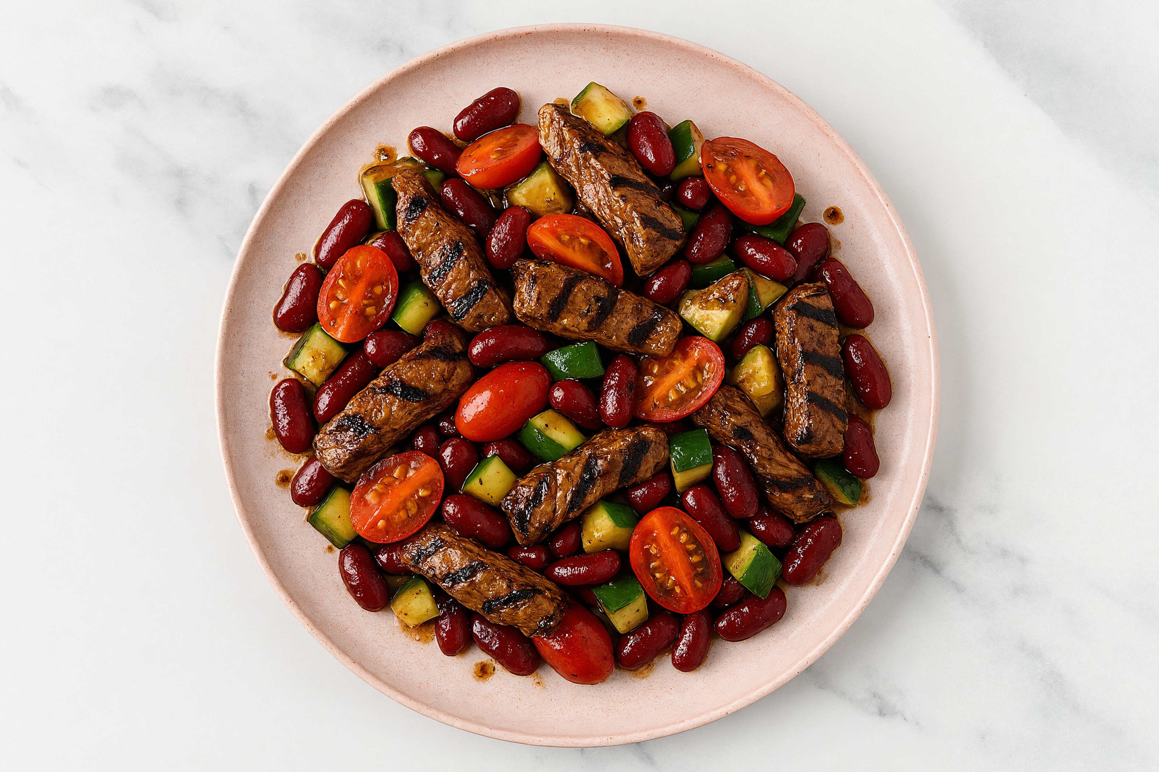 Beef Barbacoa + Kidney Beans Salad