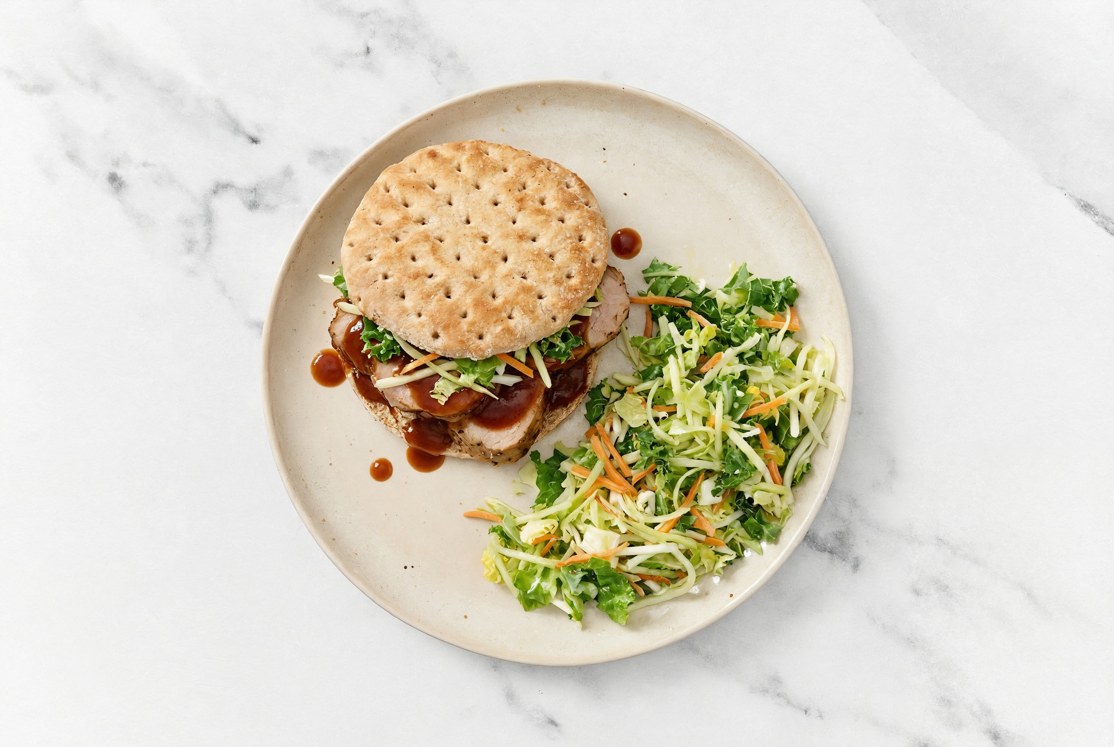 All-American BBQ Pork Tenderloin Sandwich with Original BBQ Sauce