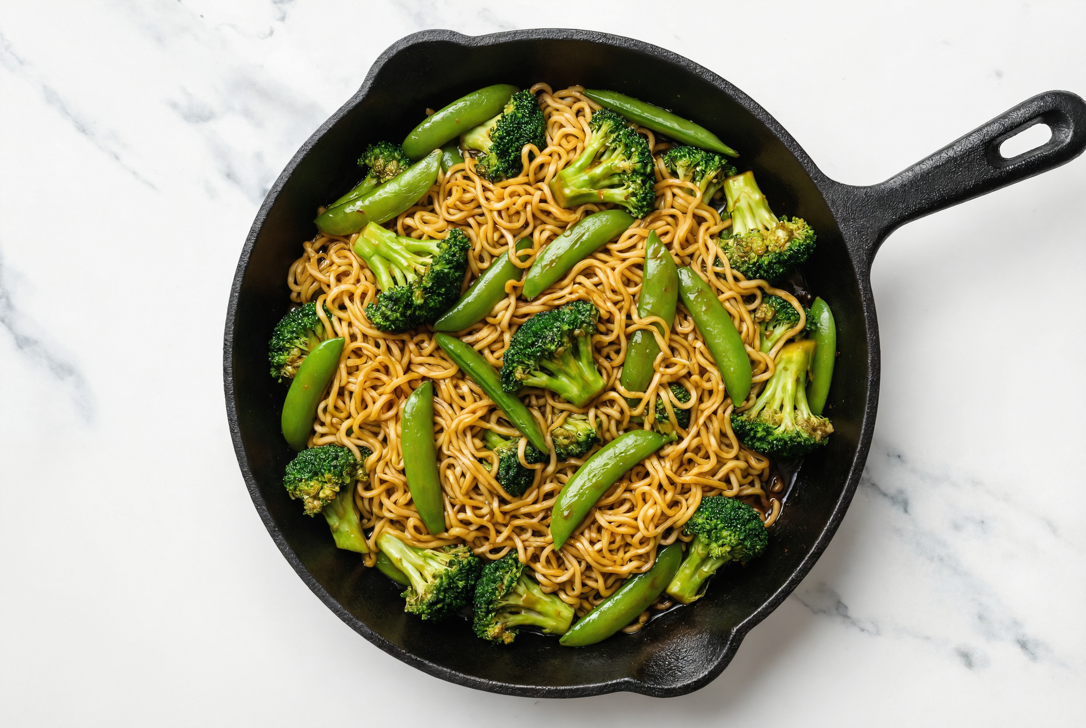 Veggie-Packed Teriyaki Ramen with Broccoli Florets