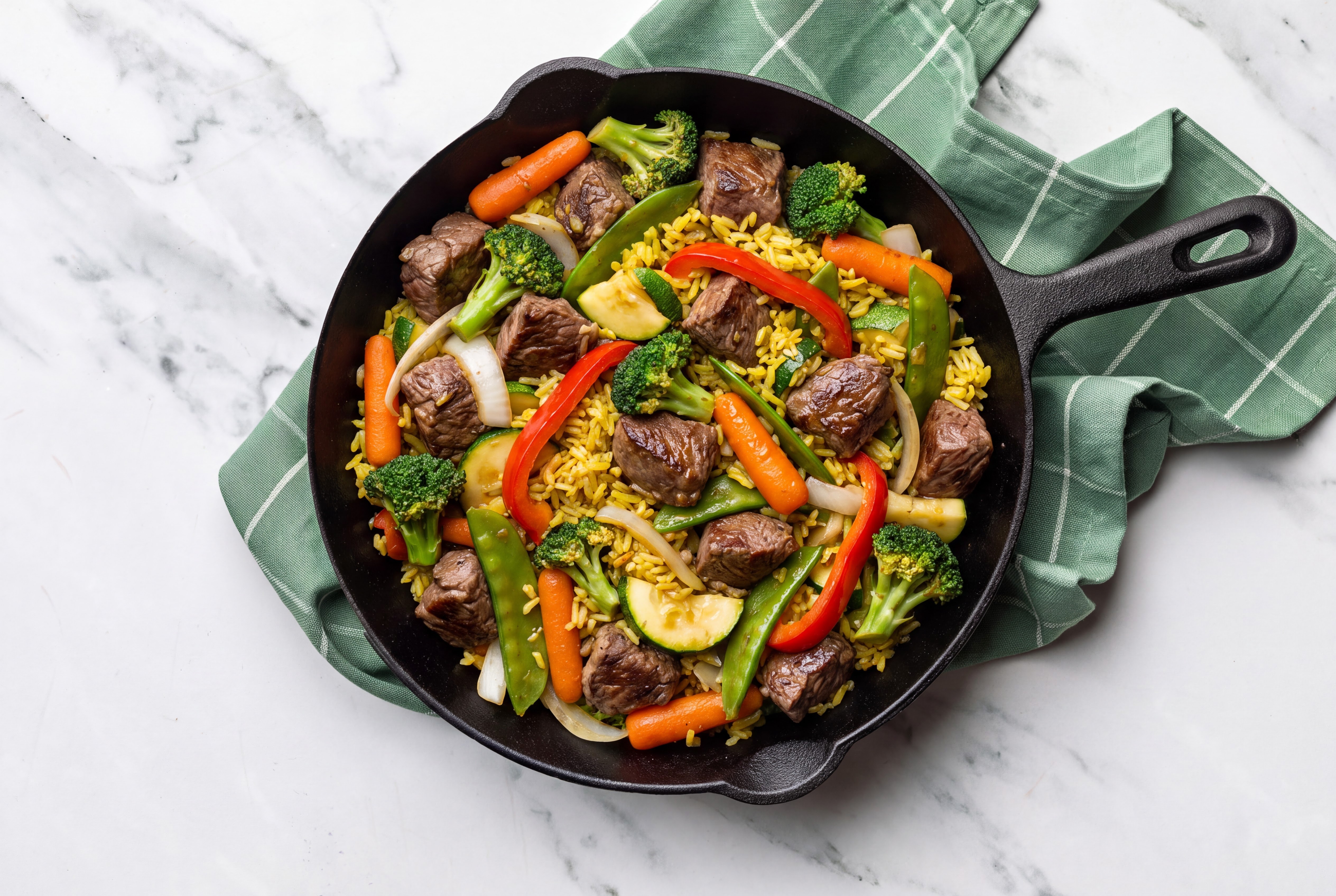 Gingery Ponzu Lamb Stir Fry