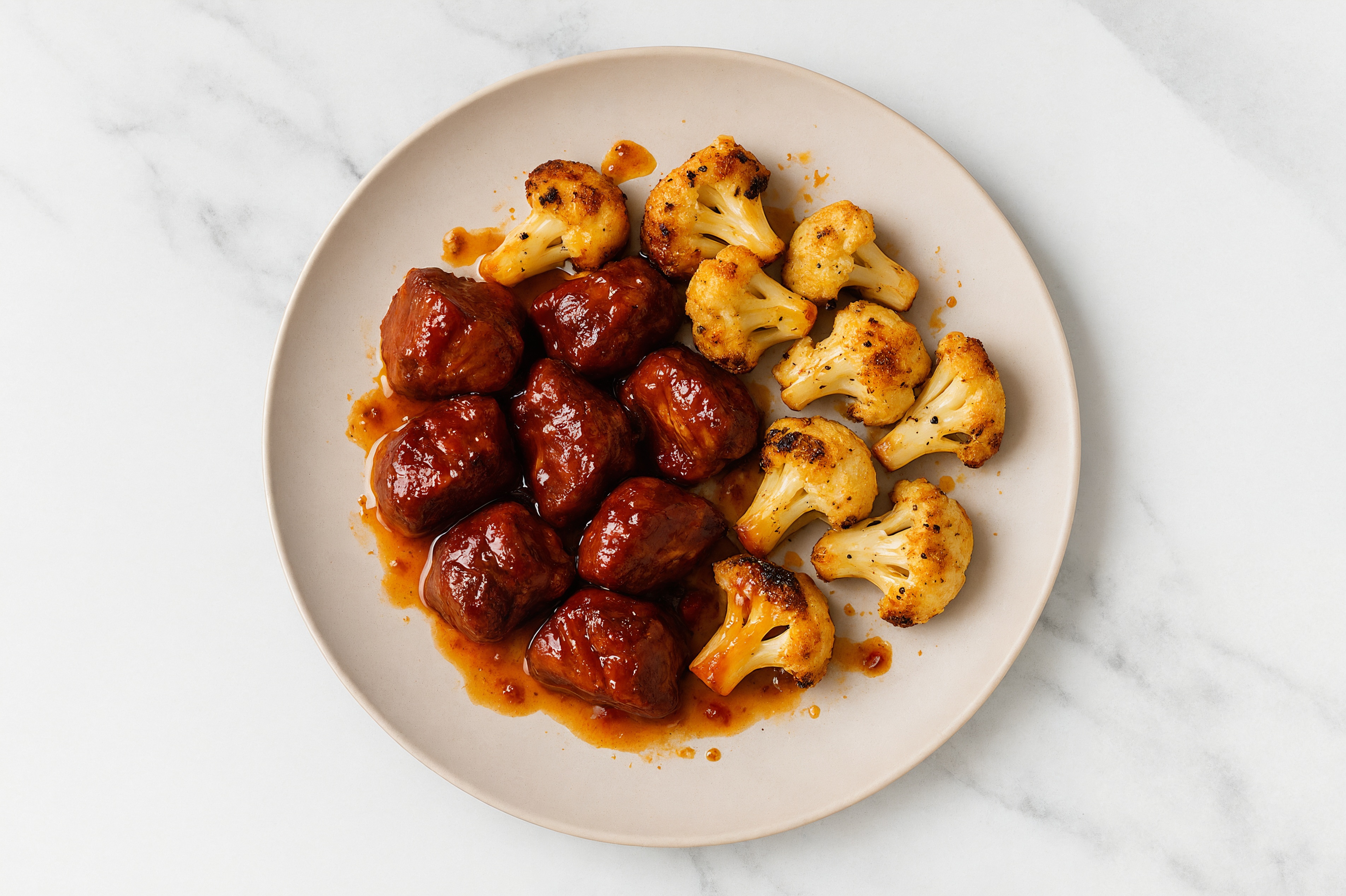 Sweet Chili Roasted Lamb & Cauliflower