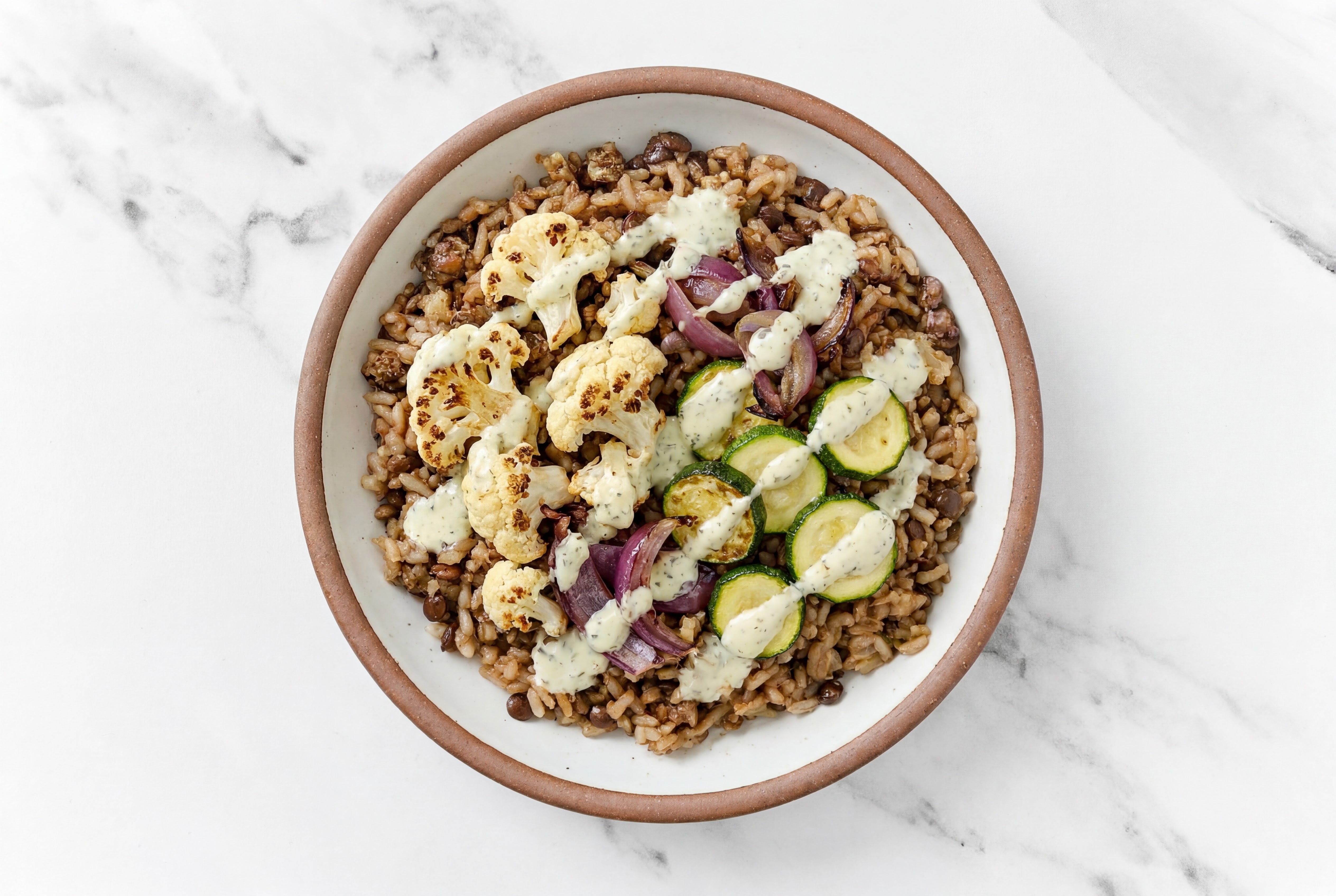 Dill Garden Veggie Grain Bowl