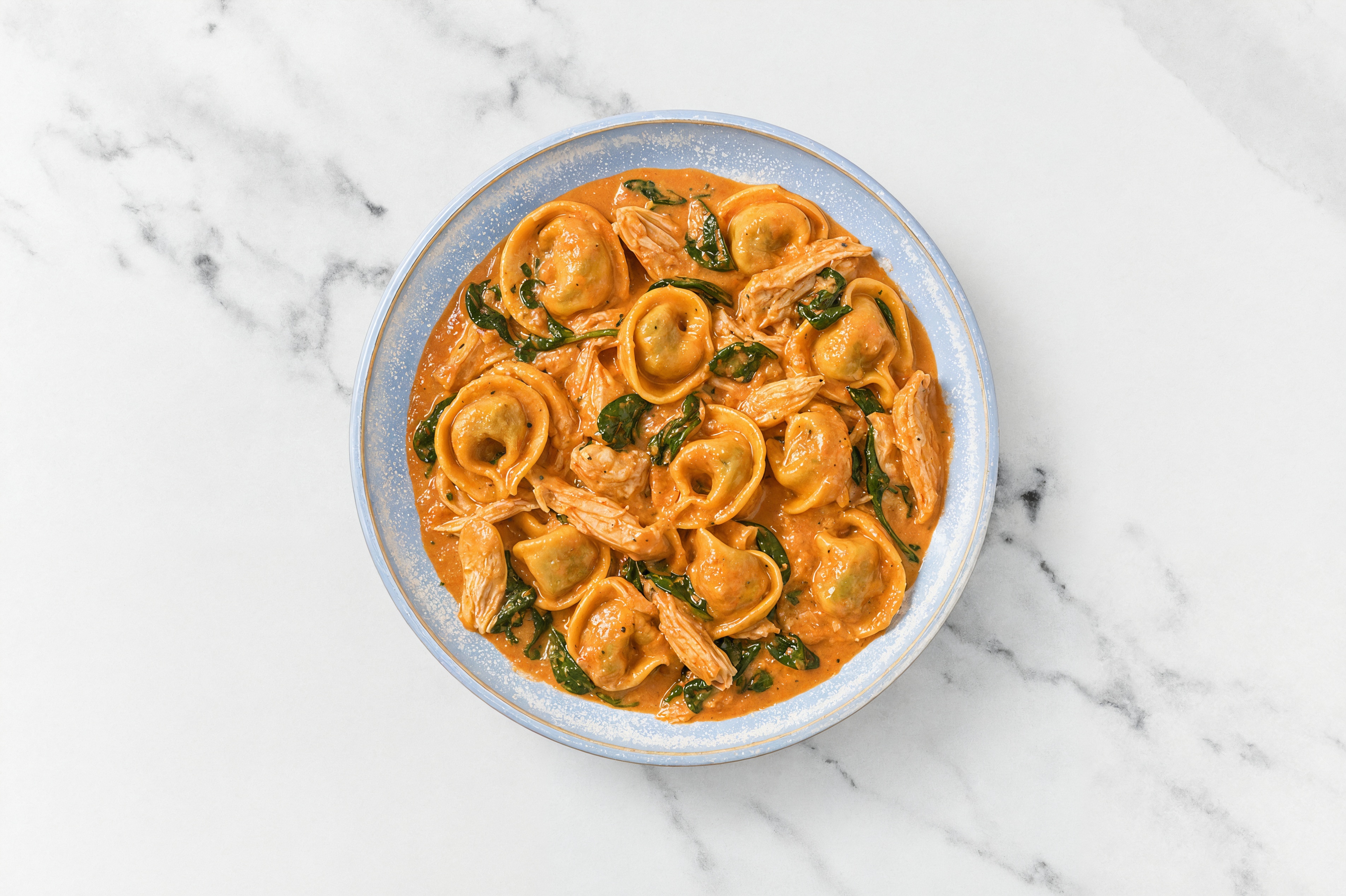 Tortellini Vodka with Chicken & Spinach