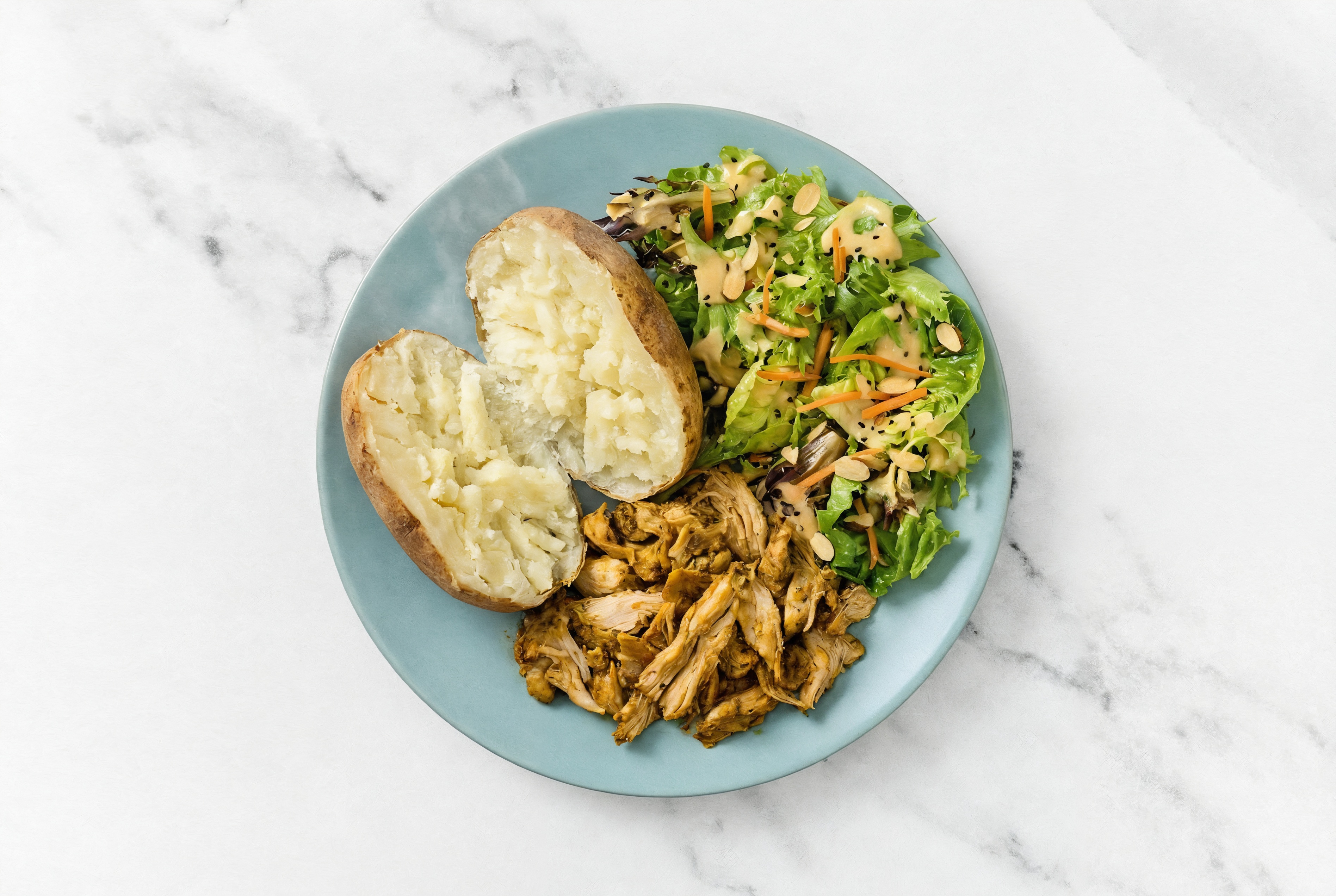 Chicken Shawarma with Little Gem Salad