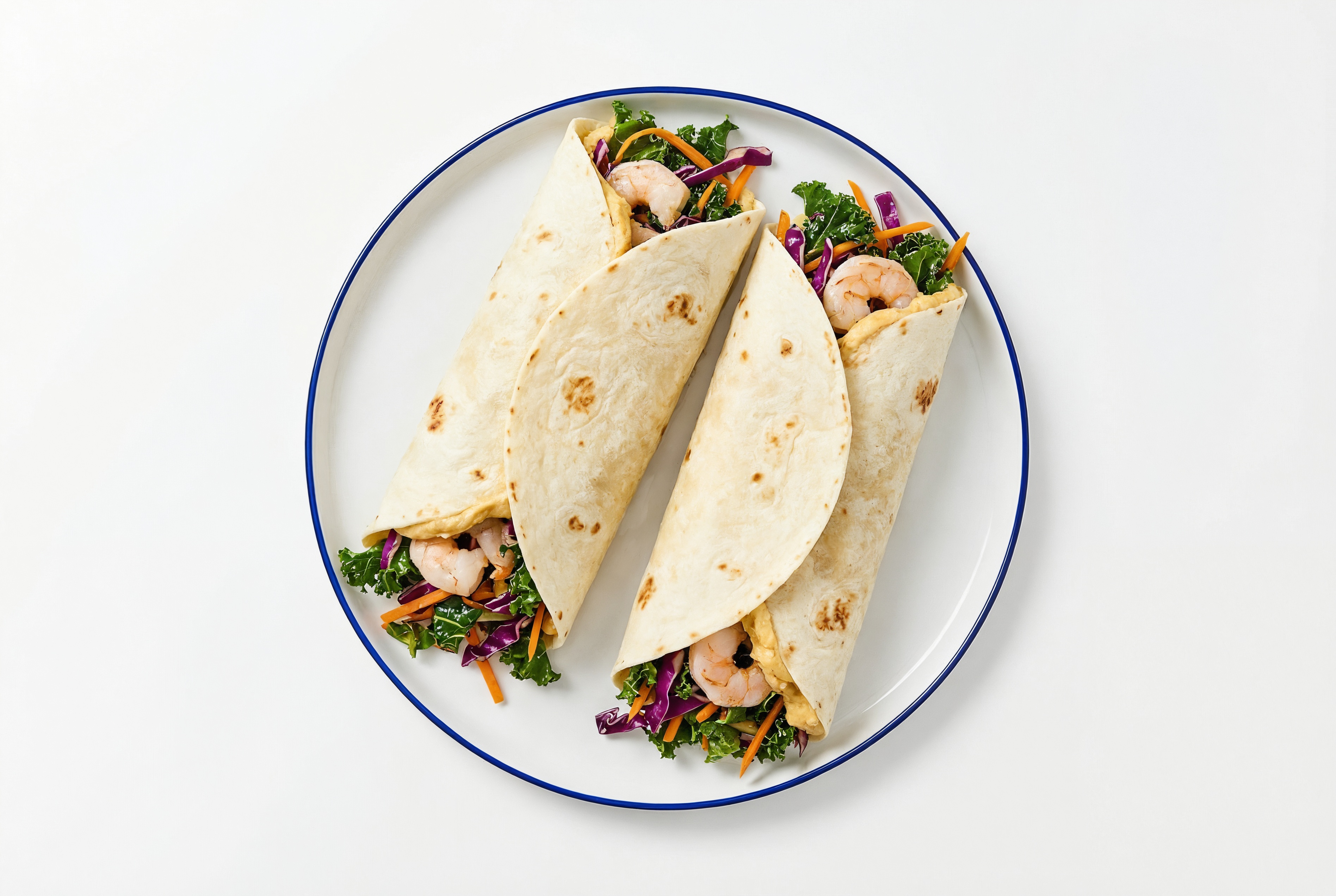 Bright Gulf Shrimp +  Rainbow Veggie Wrap