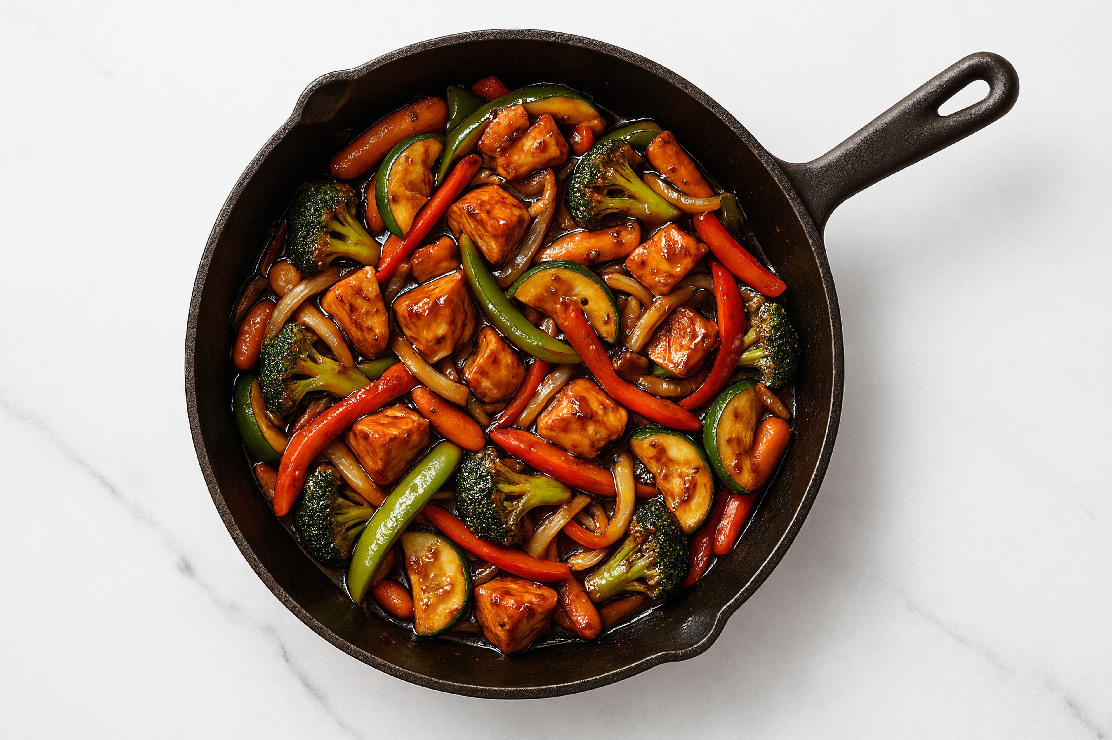 Teriyaki Salmon Stir-Fry with Mixed Veggies