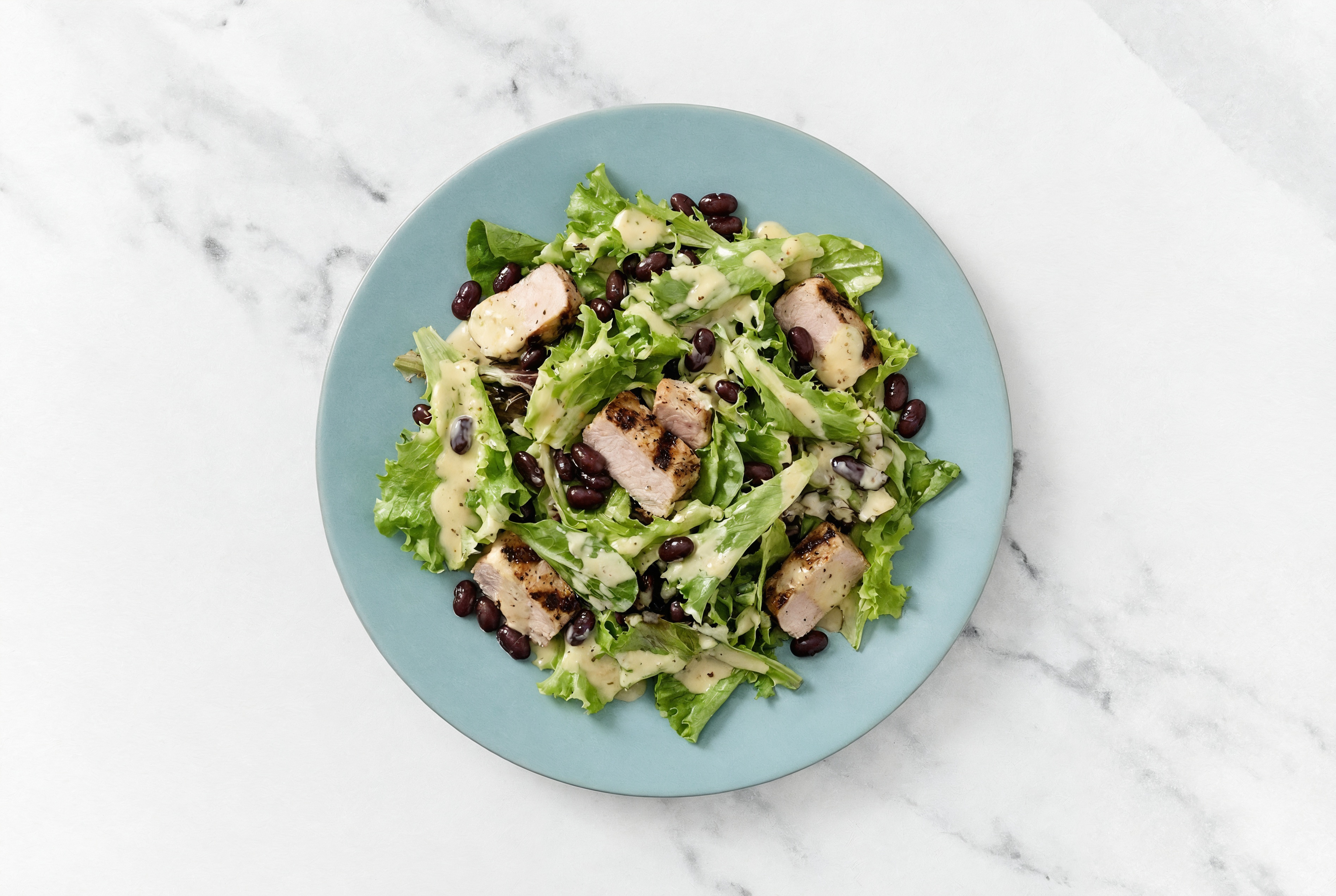 Grilled Pork + Black Bean Caesar