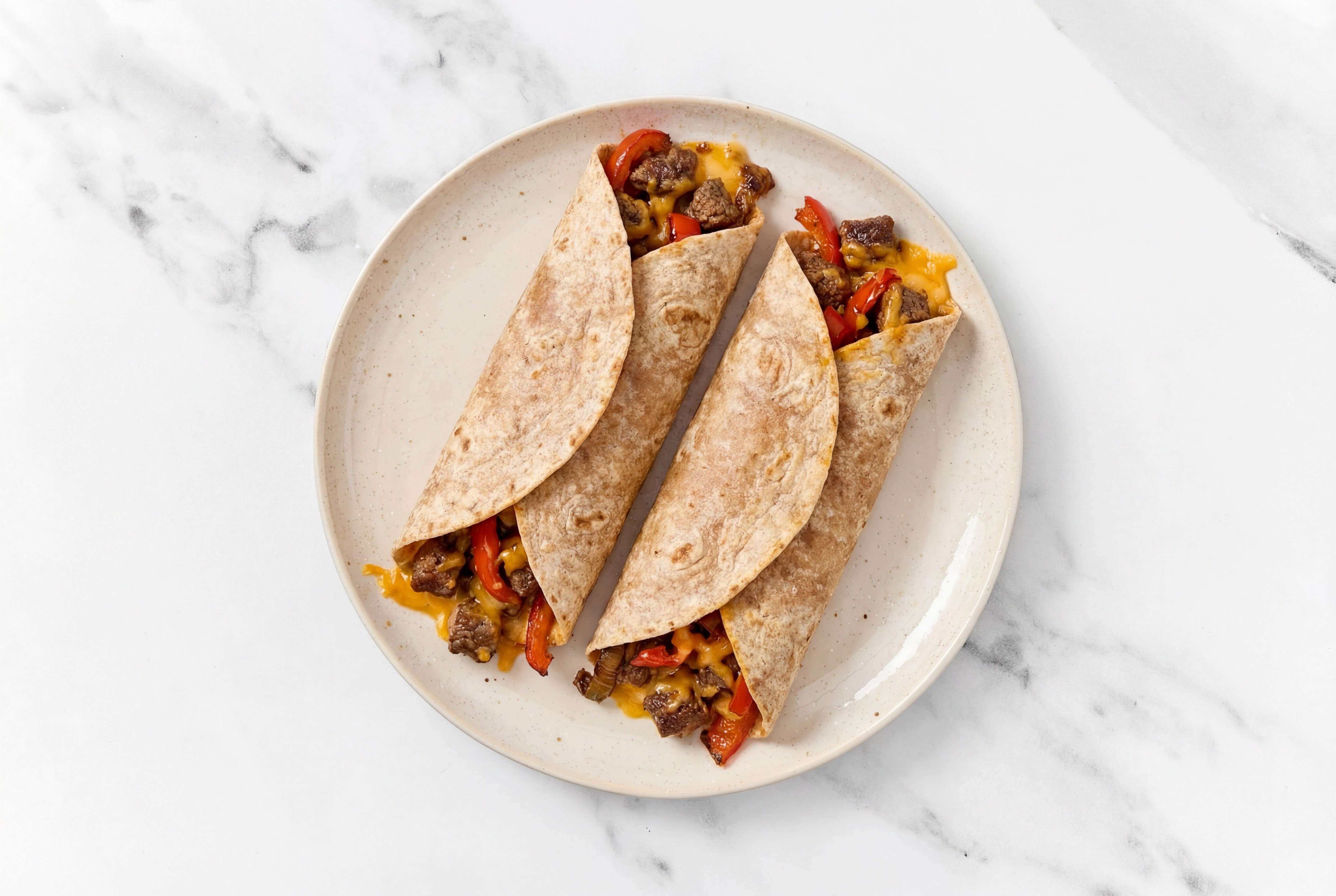 Grilled Cheeseburger Wrap with Fully Cooked Beef Burgers
